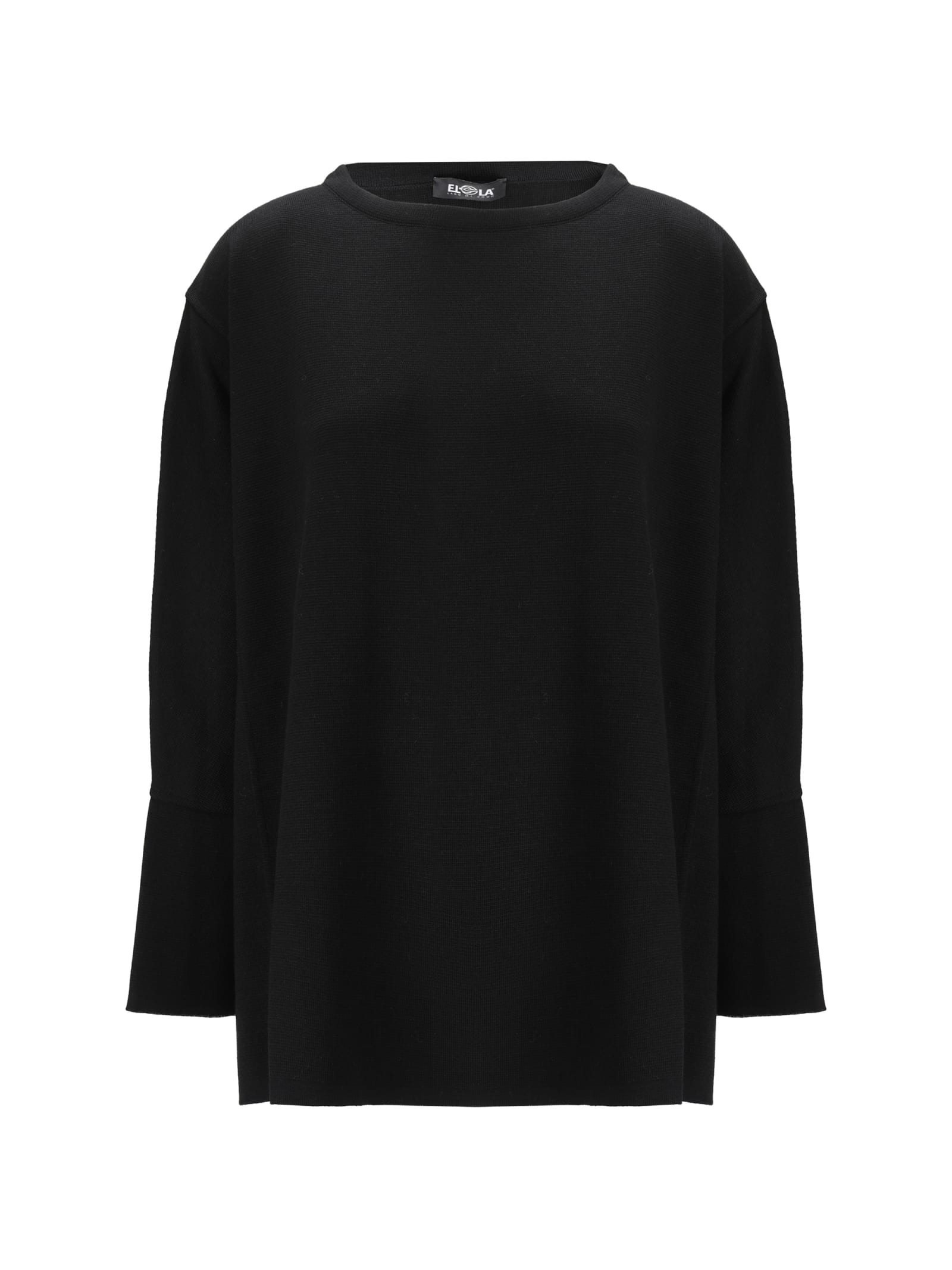 Shop Ella Poncho In Nero