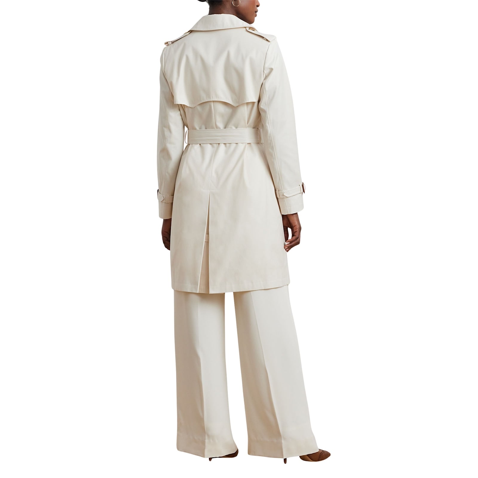 Polo Ralph Lauren Db Blt Rn38 Lined Coat In Cream