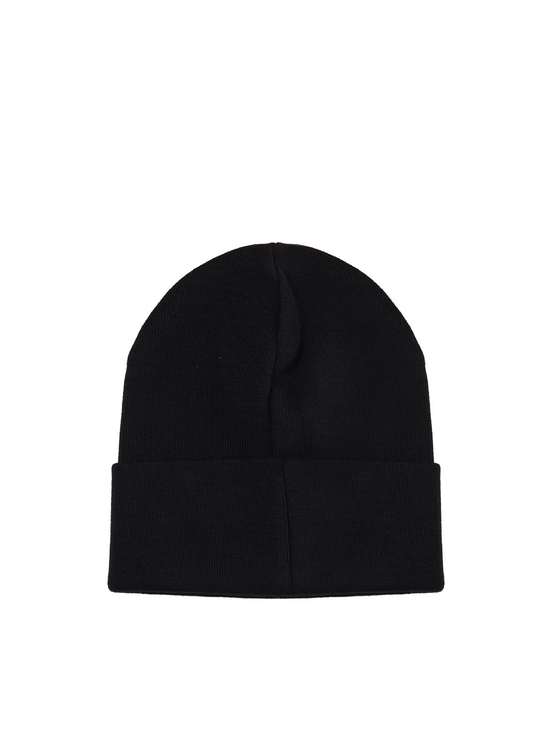 Dondup Beanie Hat With Applied Logo In Black