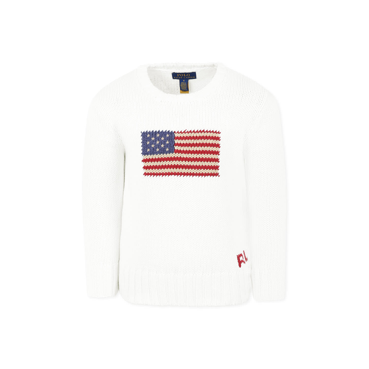 Polo Ralph Lauren Ivory Sweater For Boy In Ivory