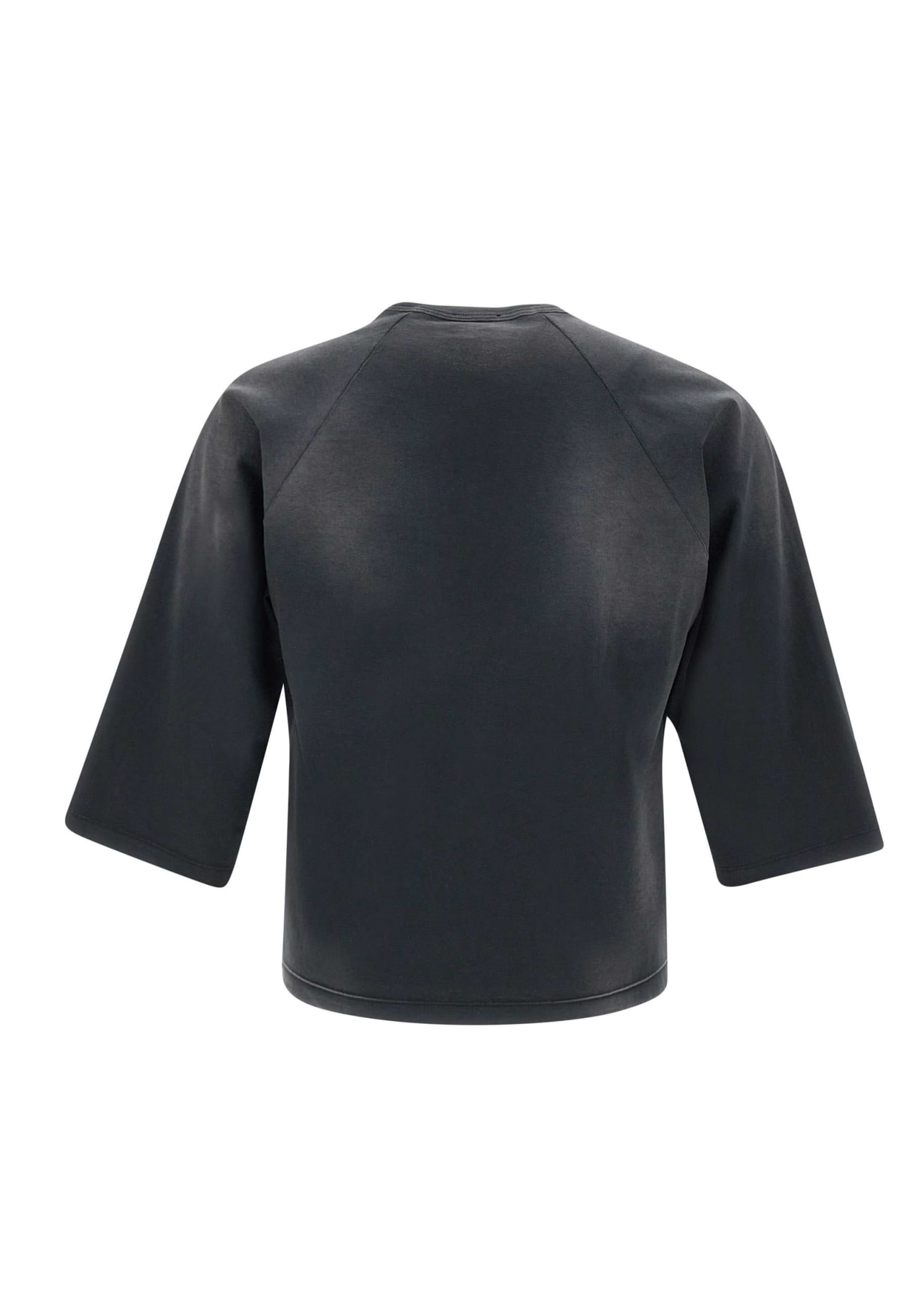Shop Diesel T Croxt Cotton T-shirt In Black