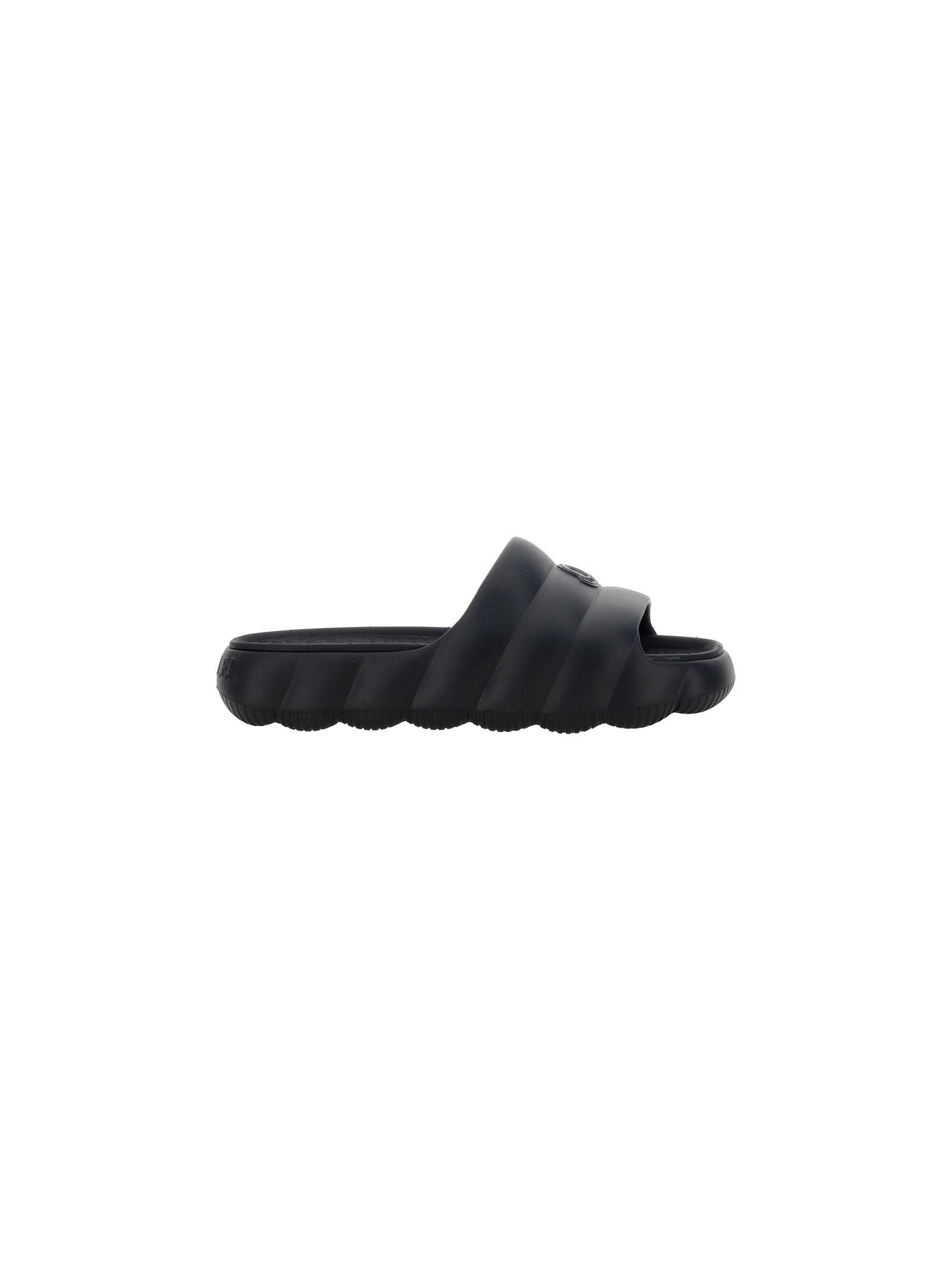 Shop Moncler Lido Sandals In Black