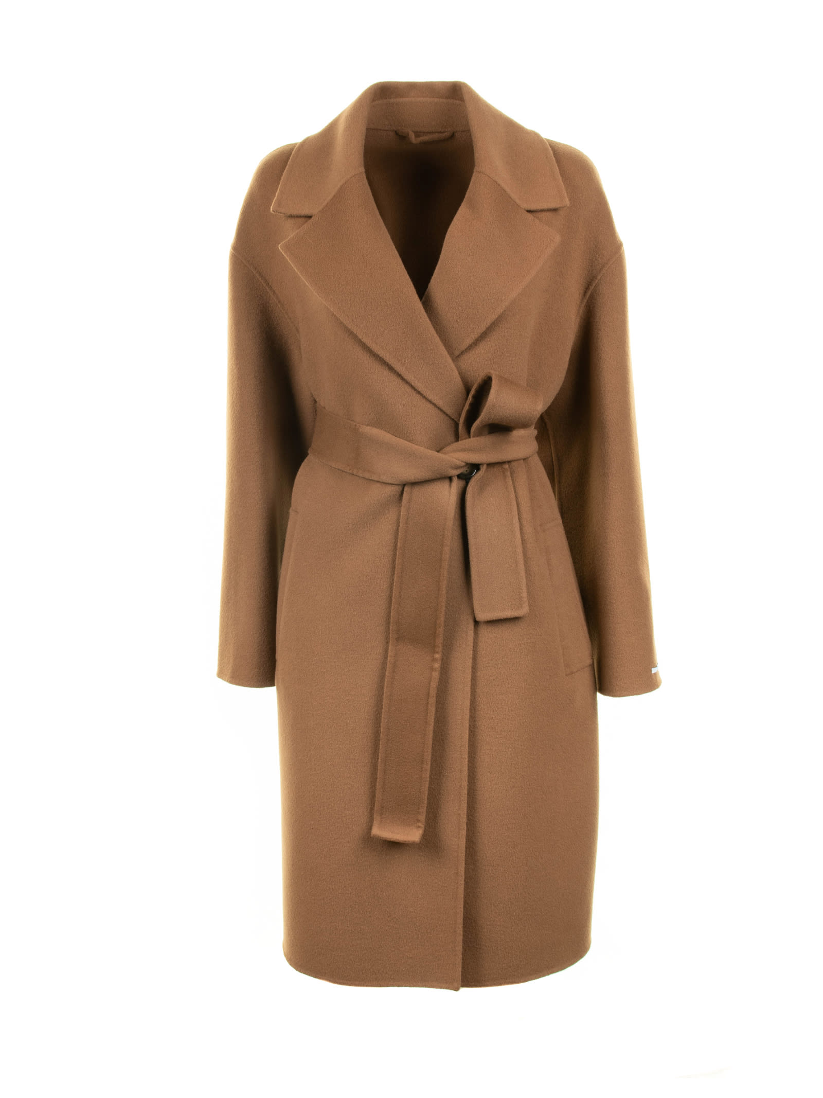 Womens Tobacco Coat With Belt