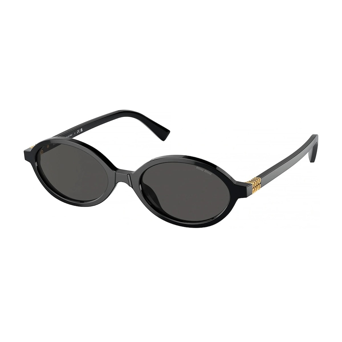 Miu Miu 0mu 04zs Miu Regard 1ab5s0 Nero Sunglasses In Black