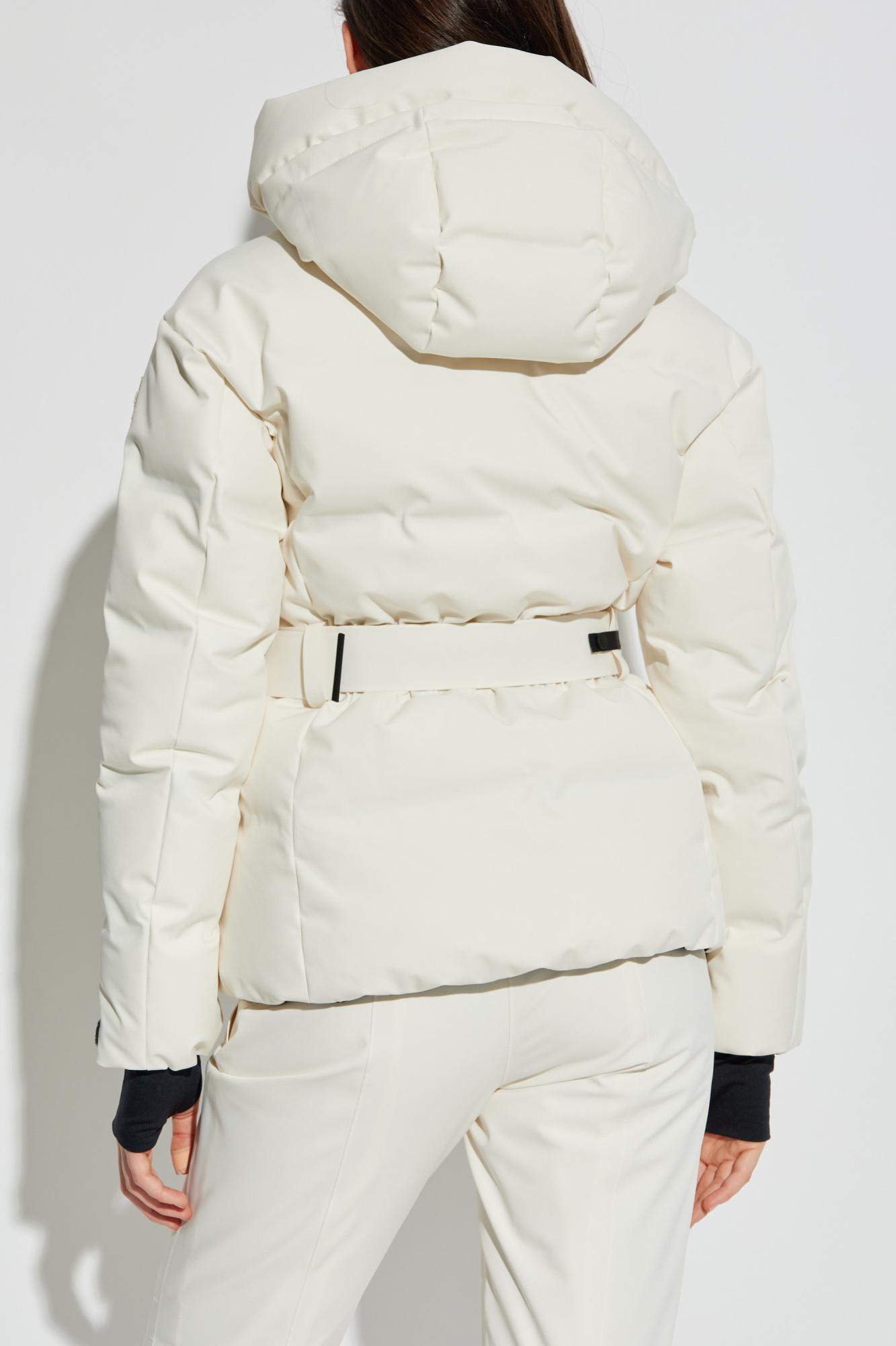 Moncler Down Padded Ski Jacket In Gray