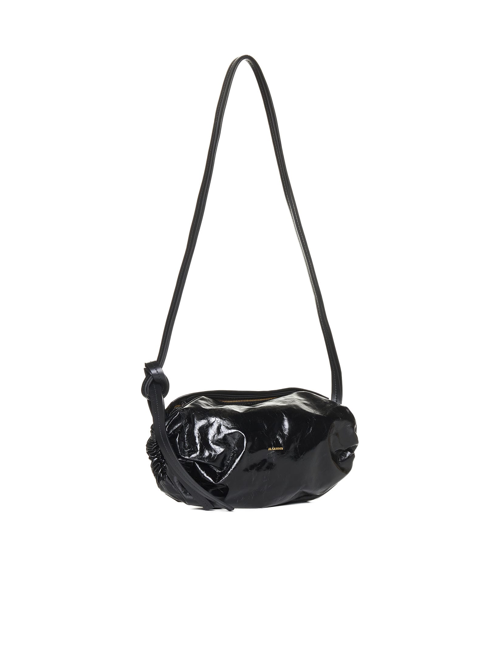 Shop Jil Sander Shoulder Bag In Black