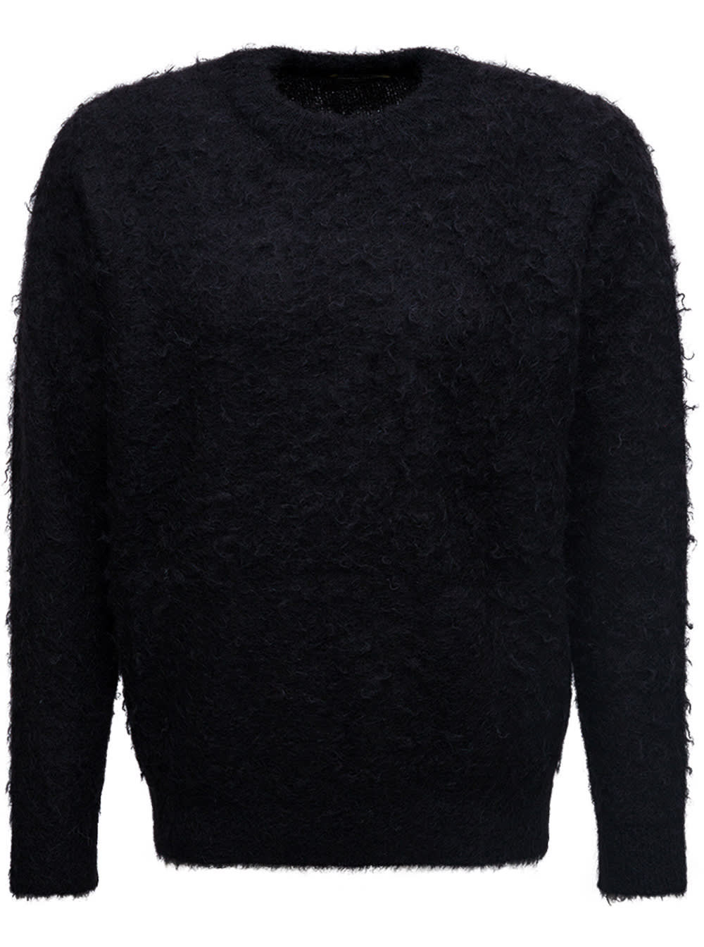 Roberto Collina Black Rasta Knit Crew Neck Sweater
