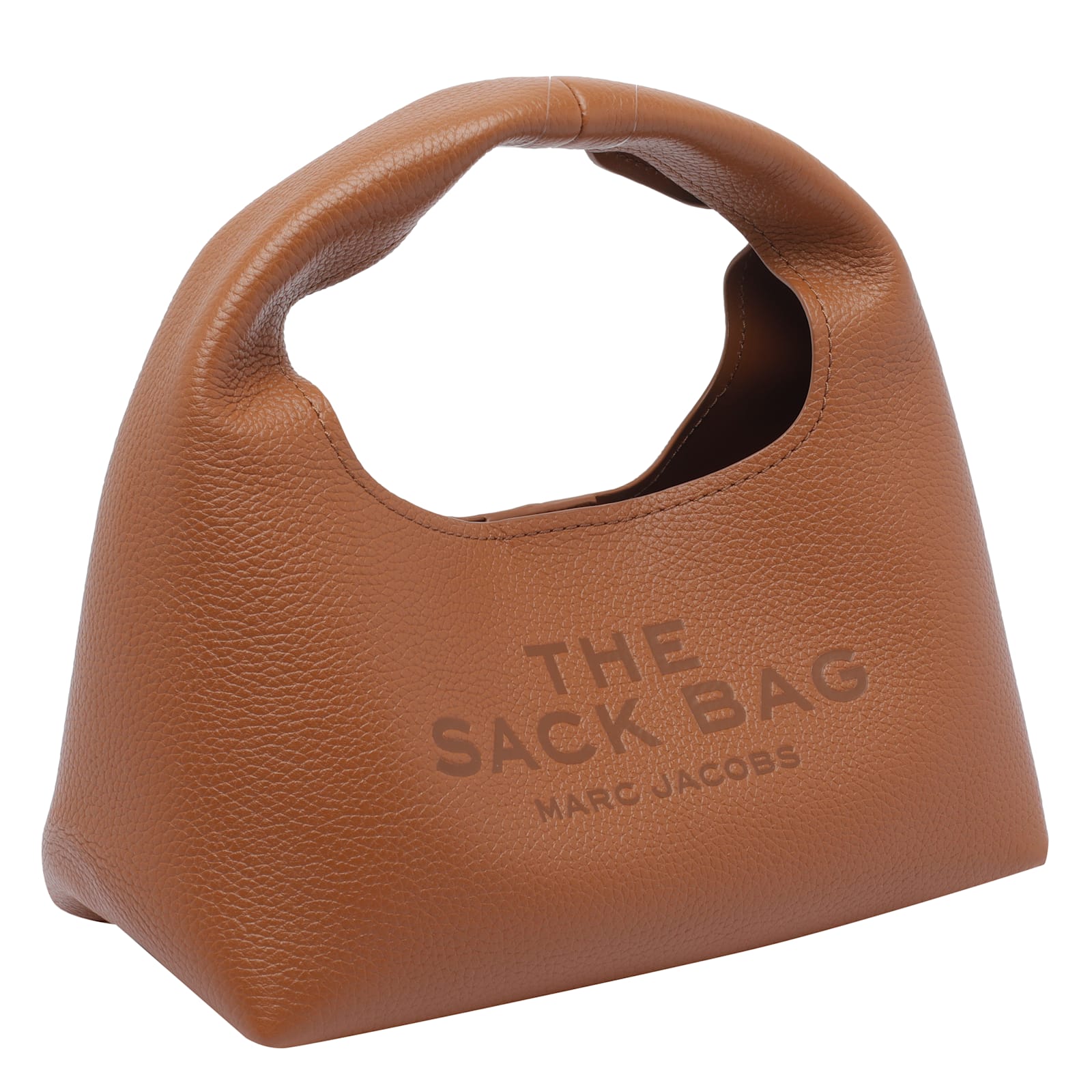 Marc Jacobs The Micro Grain Leather Crossbody Sack In Brown