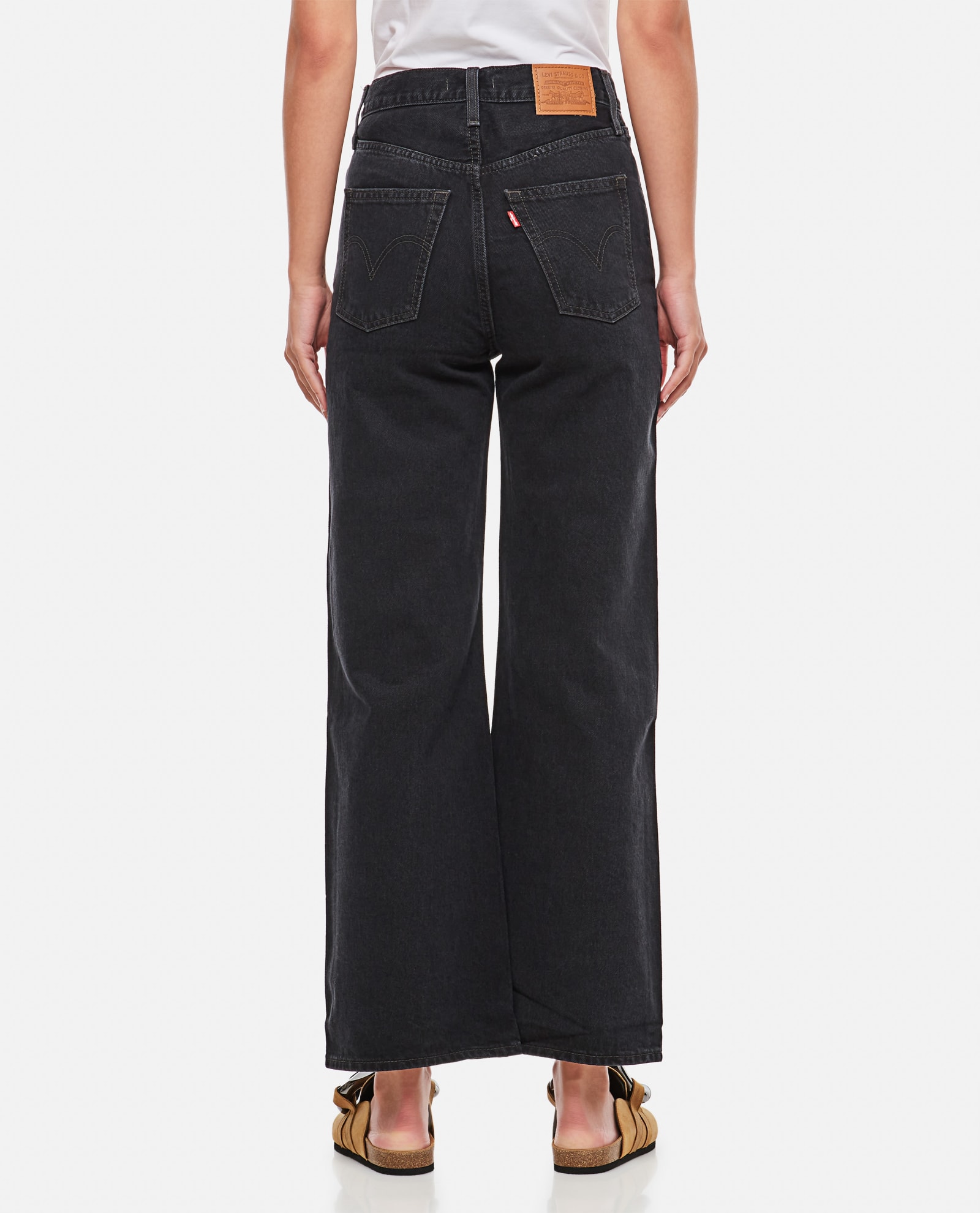 Shop Levi's Ribcage Wide Leg Jeans In Rosie Posie