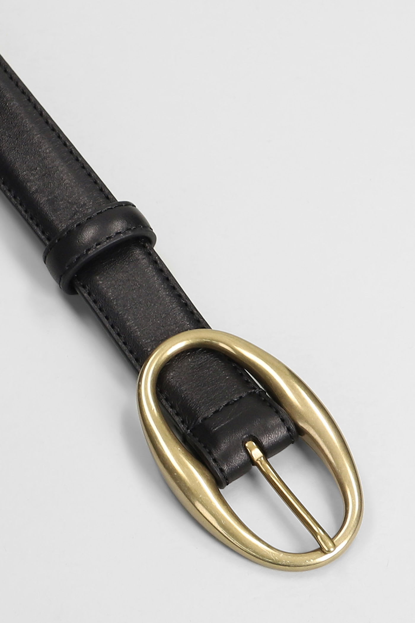 Lardini Belts In Black Leather In Black