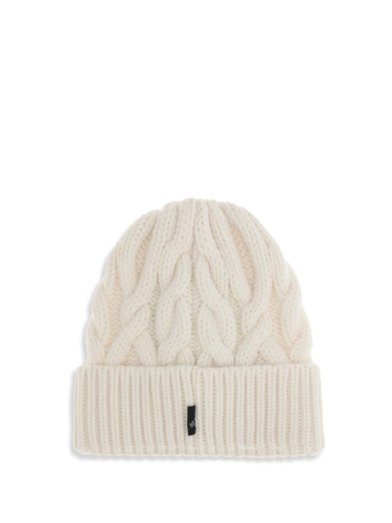 Moncler Grenoble Braided Wool Beanie In White