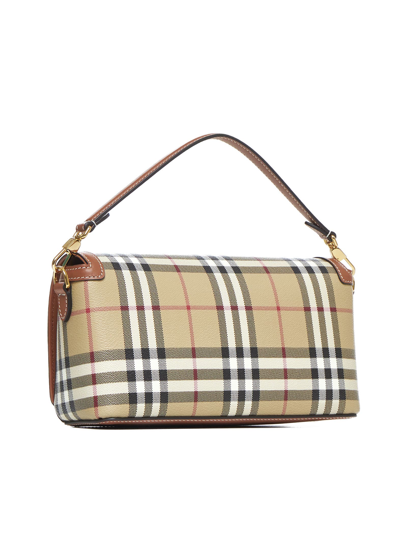 Shop Burberry Shoulder Bag In Briar Brown