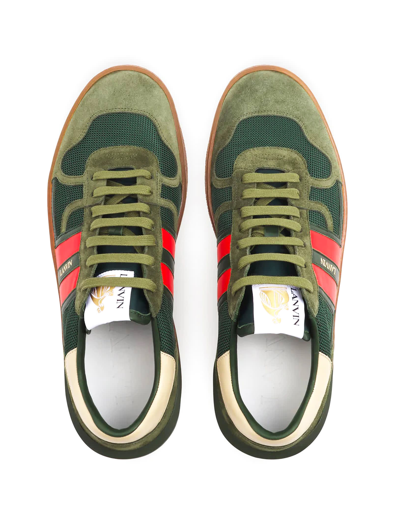 Shop Lanvin Sneakers Green