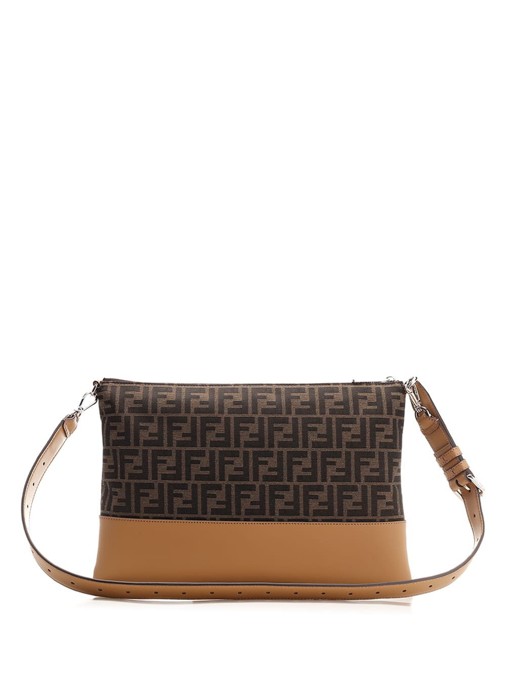 Shop Fendi Ff Crossbody Messenger Bag In Multicolour