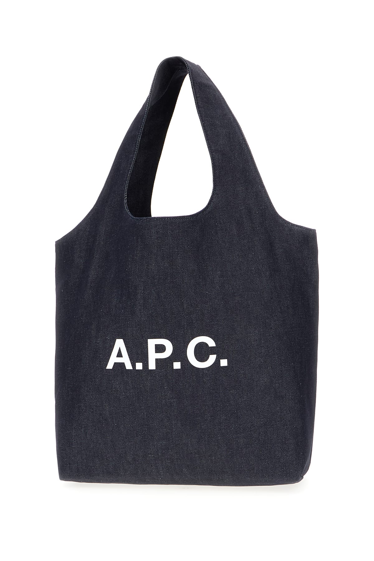 Shop Apc Denim Ninon Handbag In Indigo