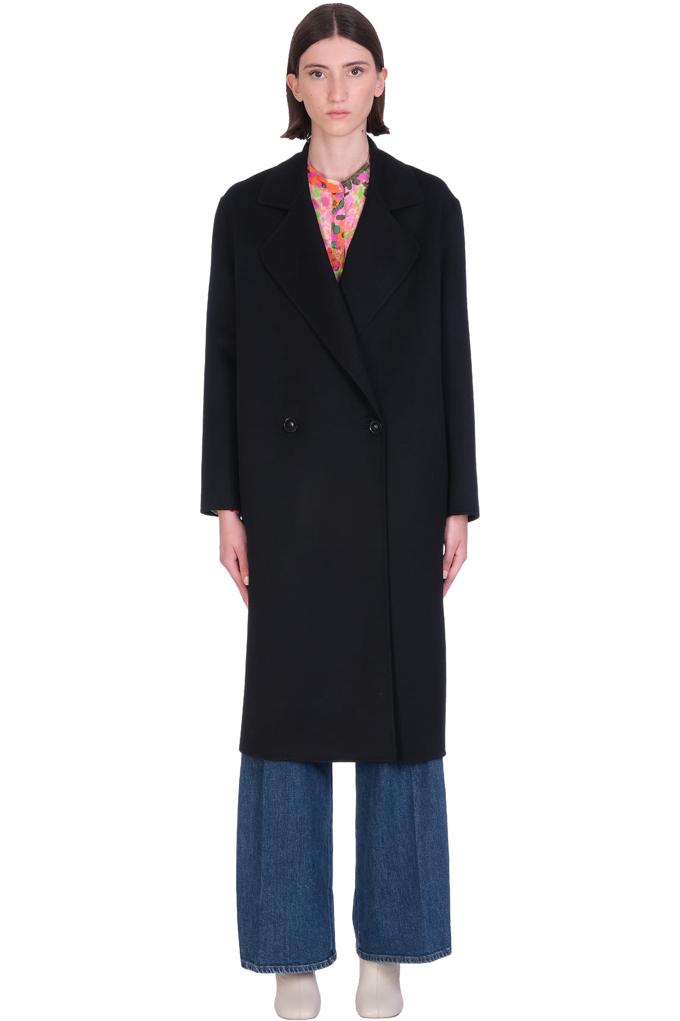 Stella McCartney Erika Coat In Black Wool