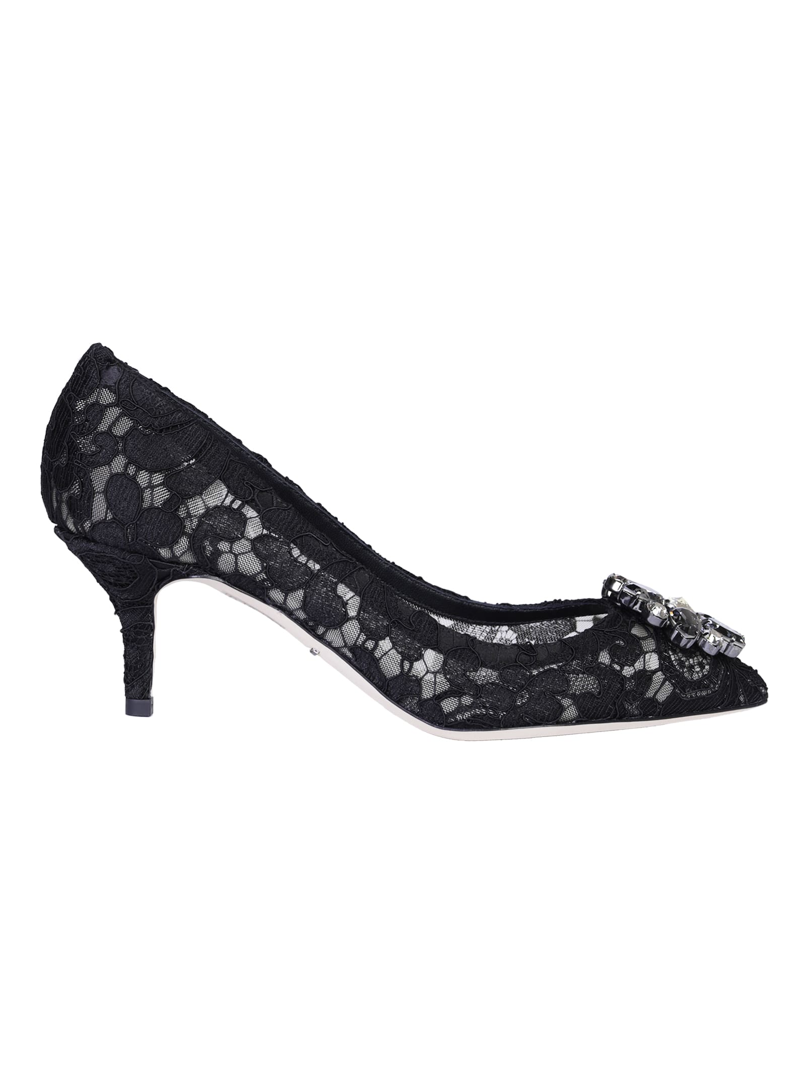 Dolce & Gabbana Embroidered Pumps In Black | ModeSens