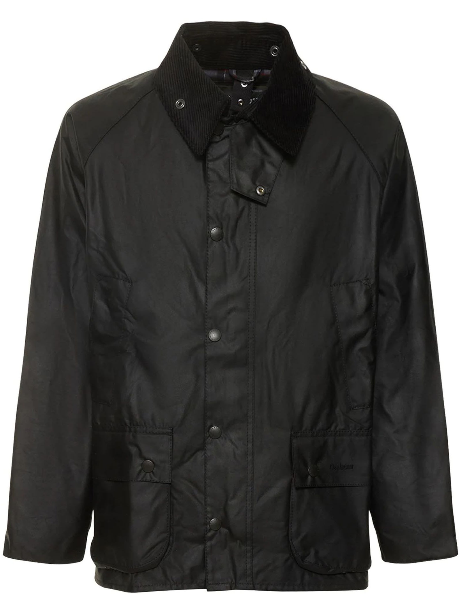 Barbour Black Cotton Bedale Wax Jacket