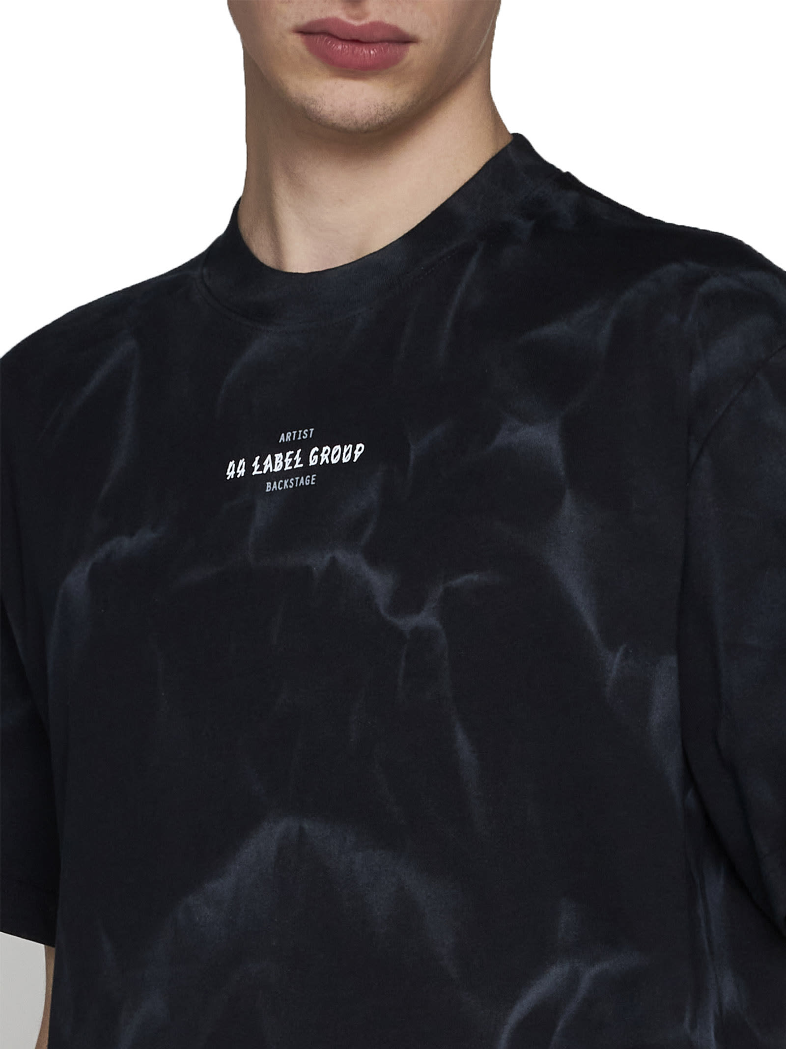Shop 44 Label Group T-shirt In Black+smoke Effect+44 Smoke