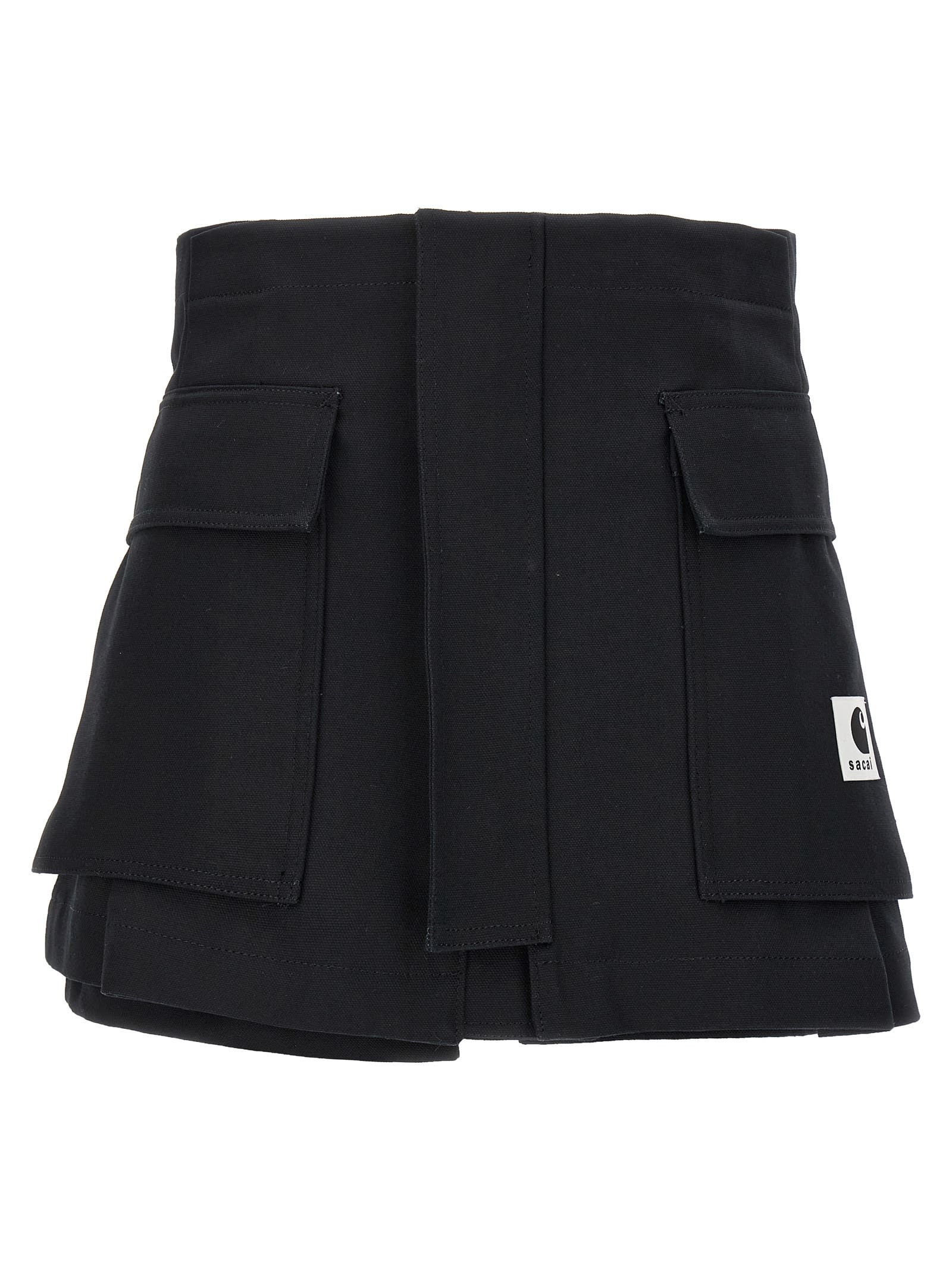 Shop Sacai X Carhartt Wip Shorts In Black