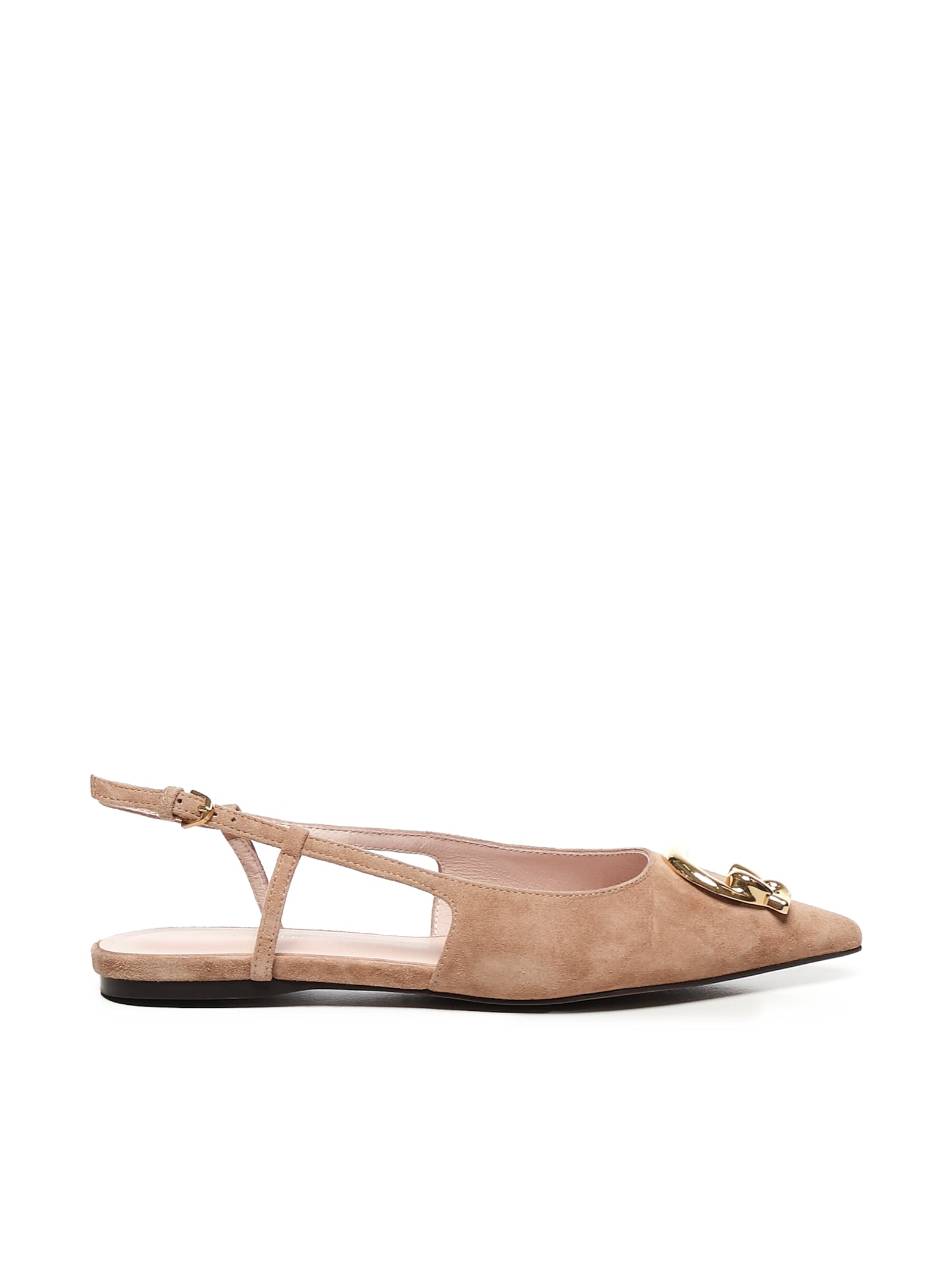 Shop Coccinelle C-me Flat Slingback In Suede