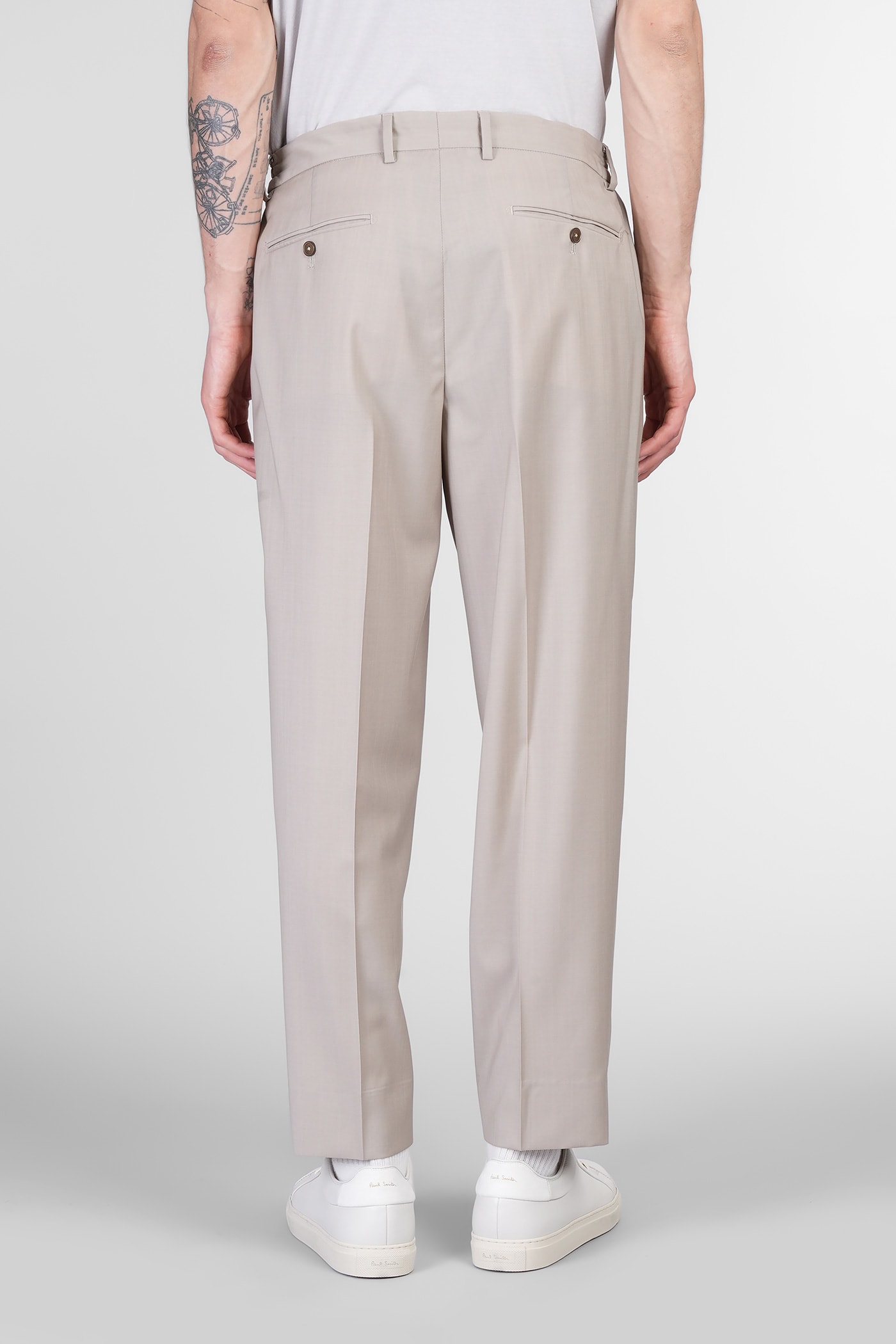 Briglia 1949 Manhattans Pants In Khaki Wool In Khaki