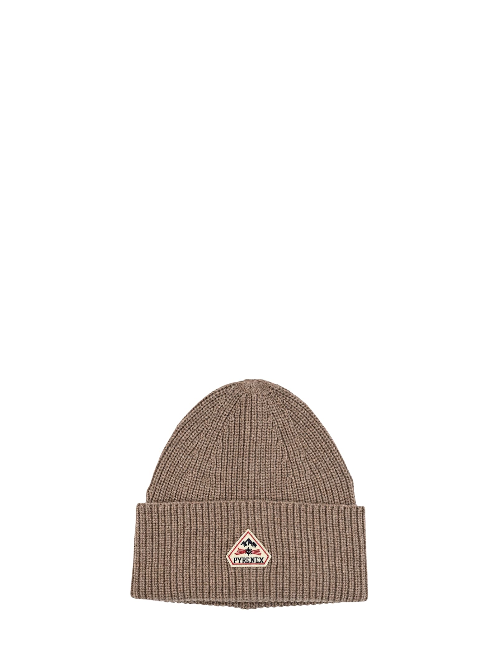 Pyrenex Gomma Logo-patch Beanie In Brown