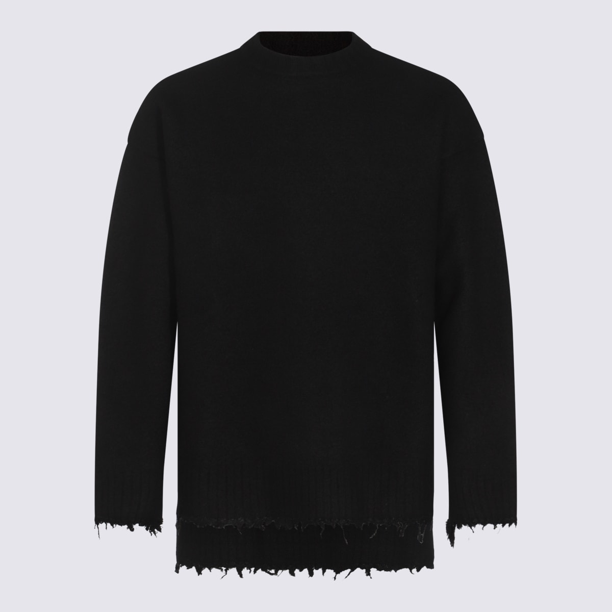 Shop Jil Sander Black Wool Knitwear