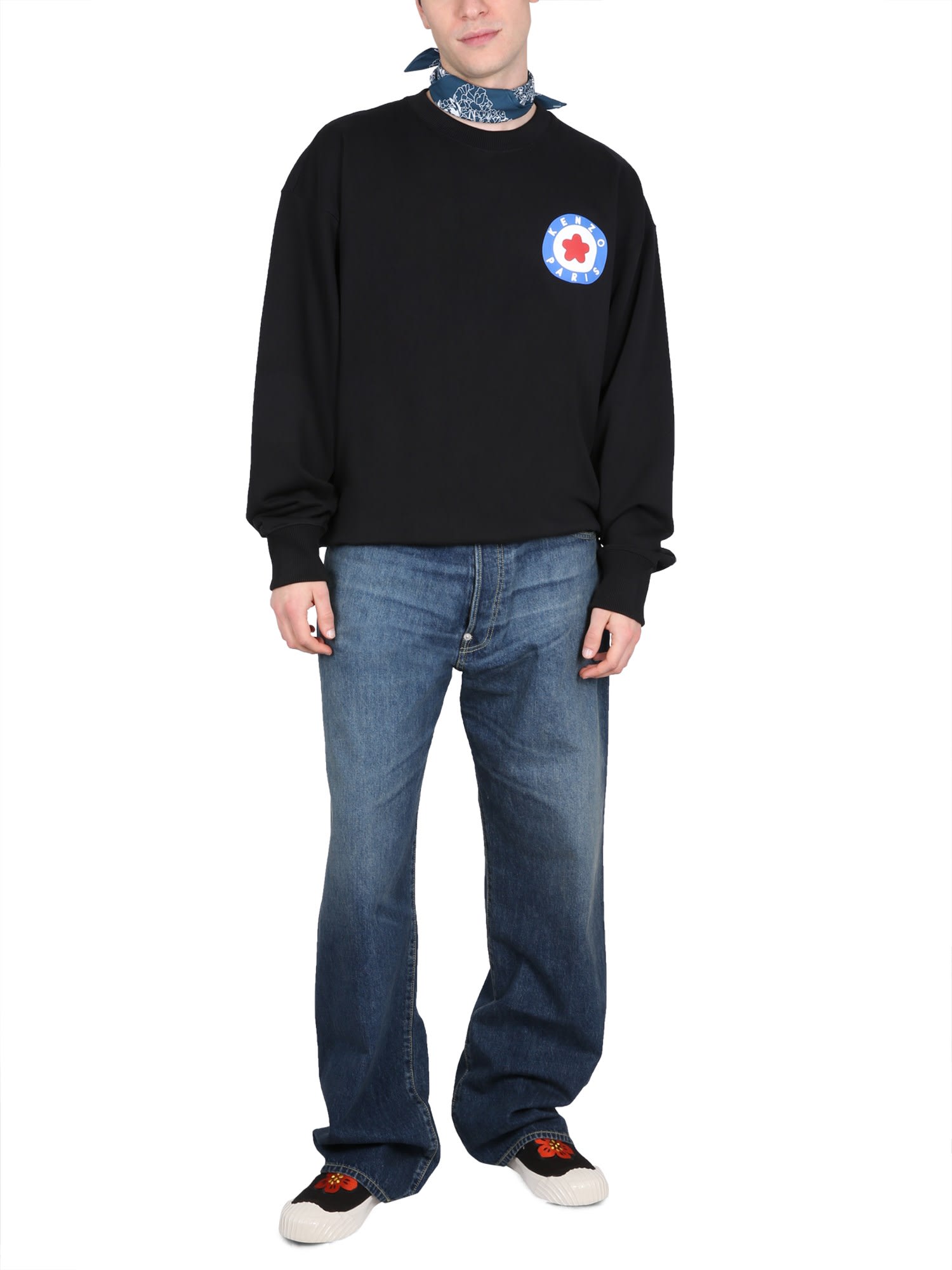 Shop Kenzo Sweatshirt With Logo In J Noir