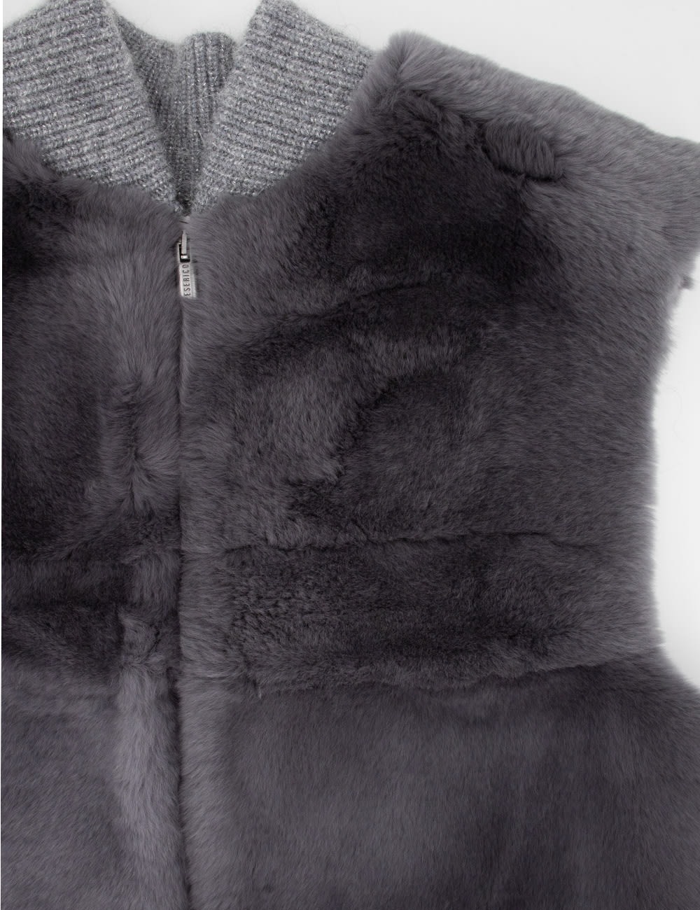 Shop Peserico Knitted Sweater In Ardesia