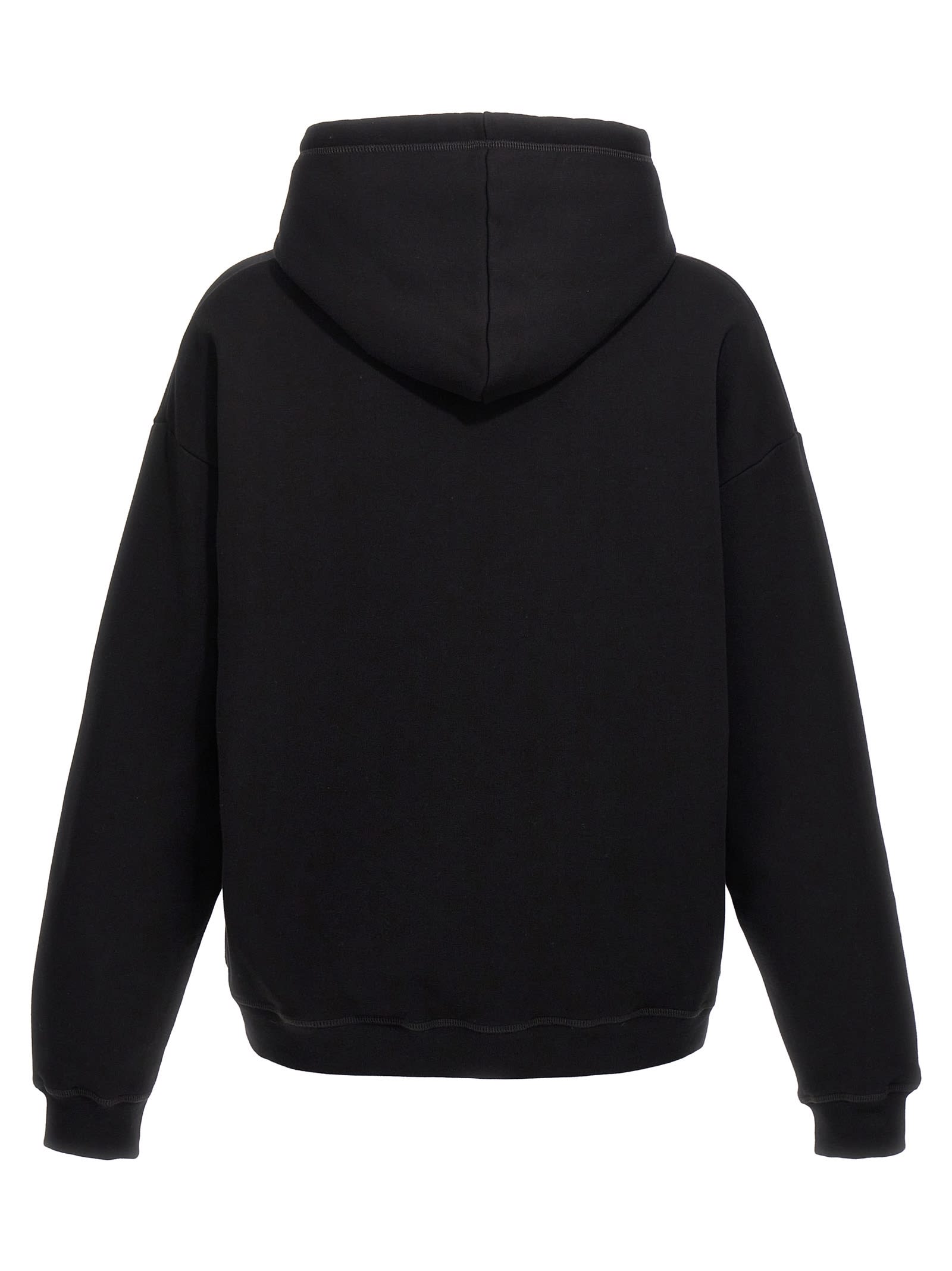 Shop Dsquared2 Logo Print Hoodie In Black