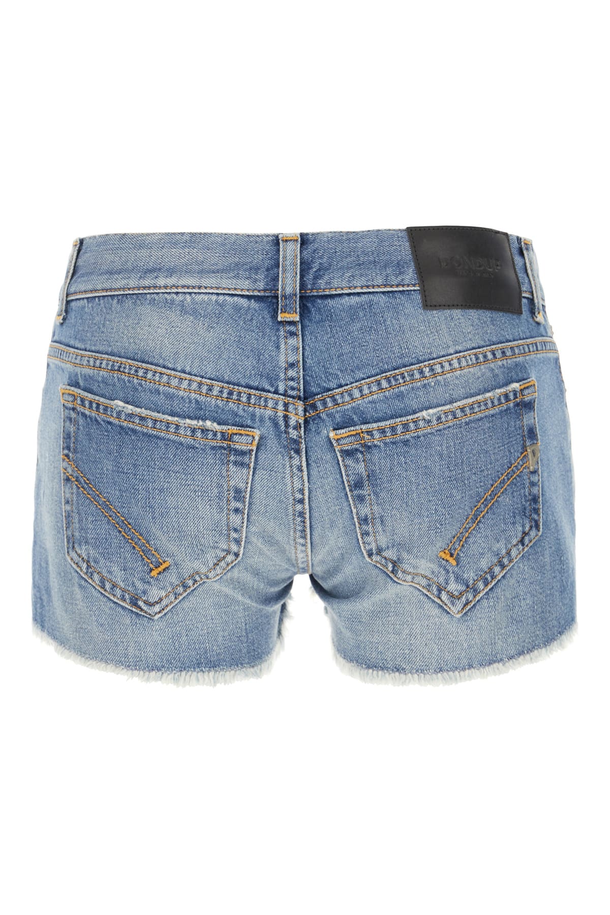 Dondup Denim Stella Shorts With Visible Stitching In 800