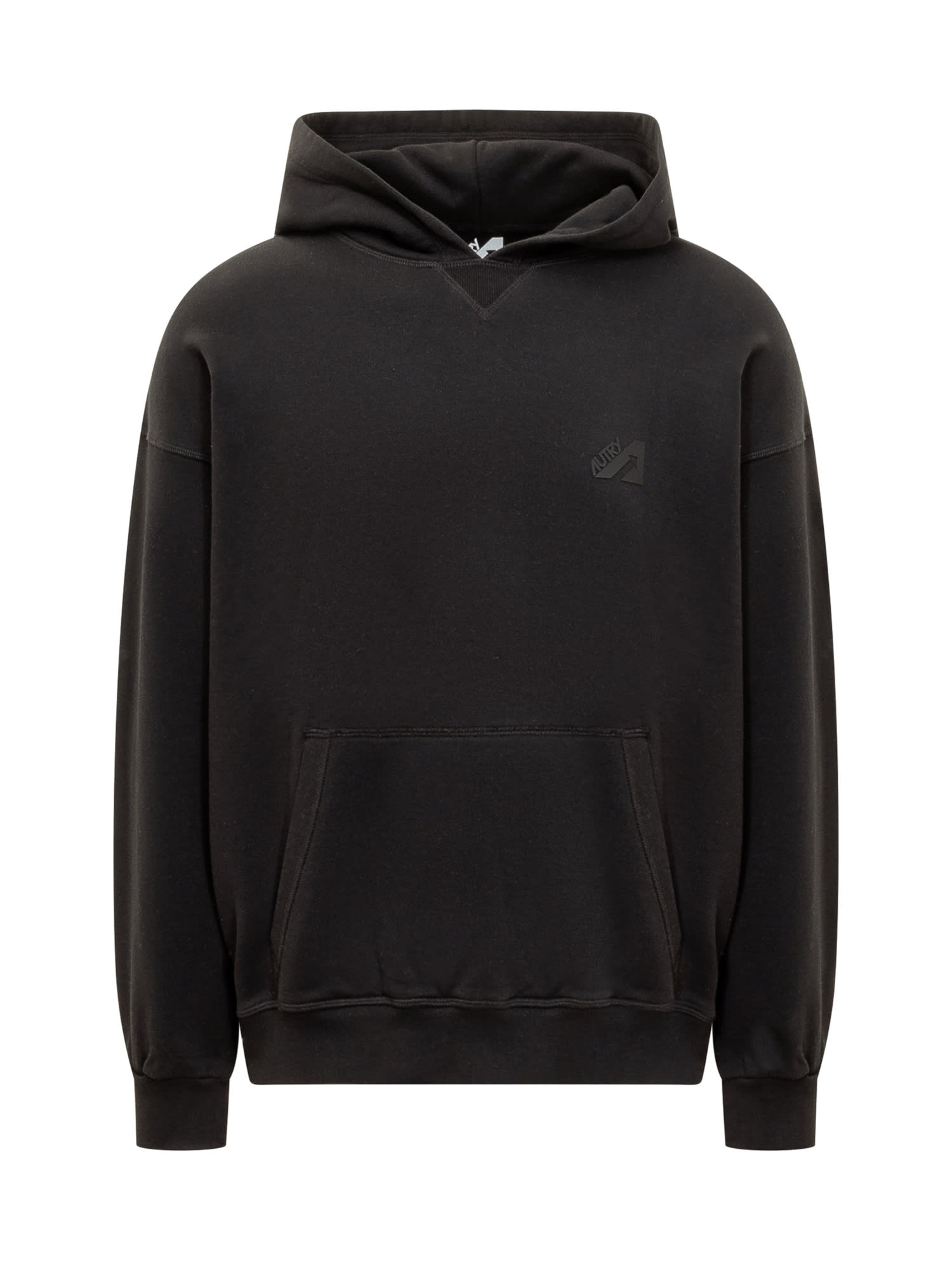 Shop Autry Hoodie With Logo In Nero