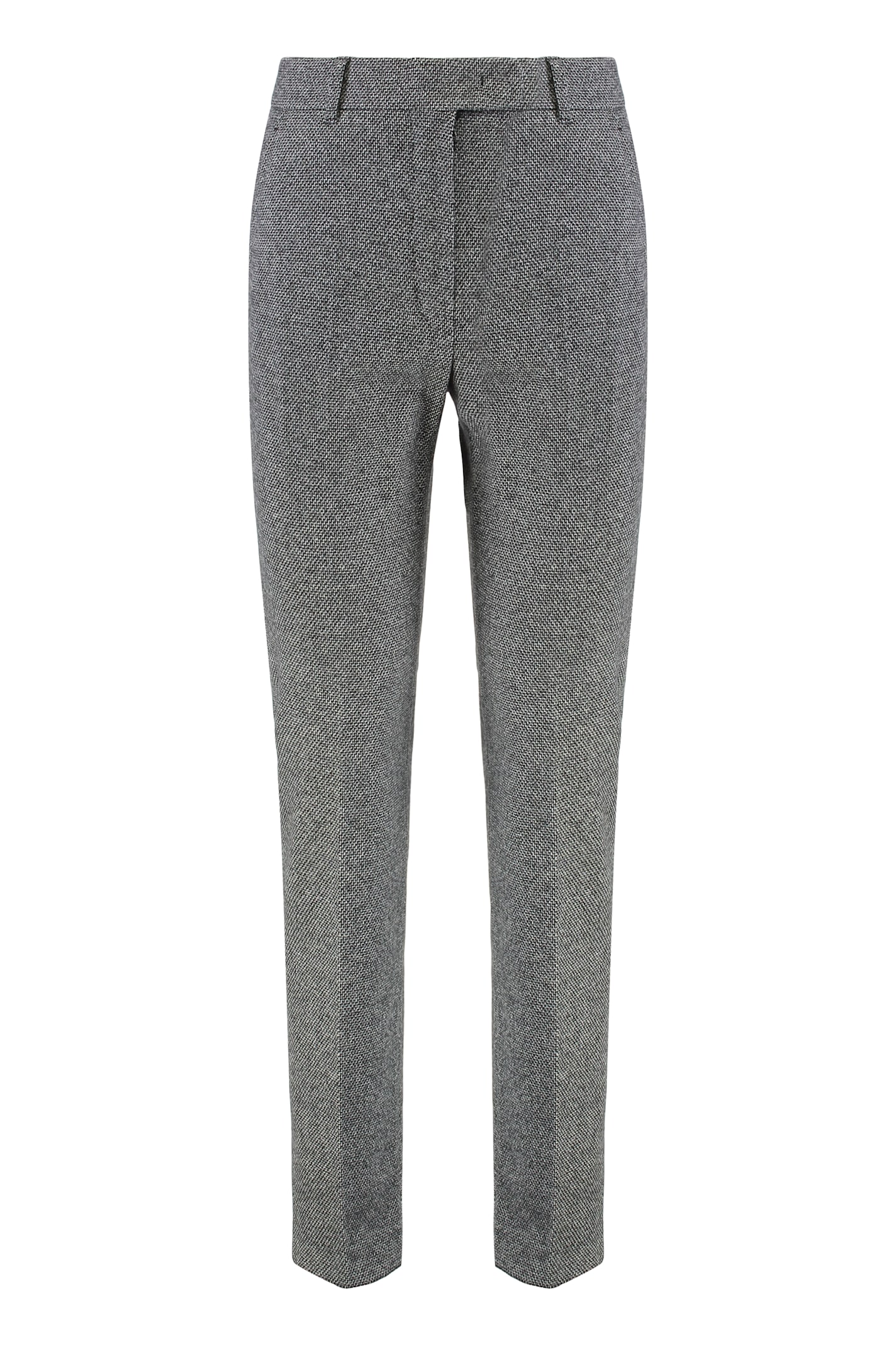 Max Mara Studio Pantalone A Sigaretta In Jersey In Gray