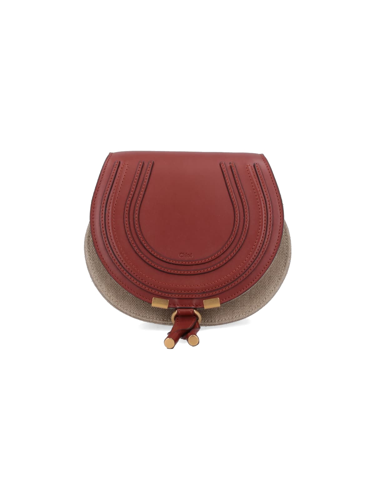 Shop Chloé Small Crossbody Bag Marcie In Red