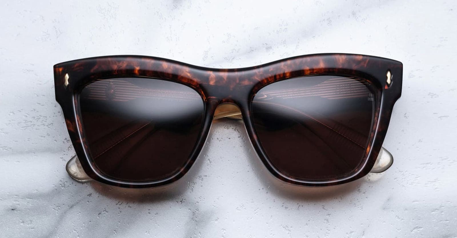 Shop Jacques Marie Mage Gordon - Argyle Sunglasses In Havana/gold