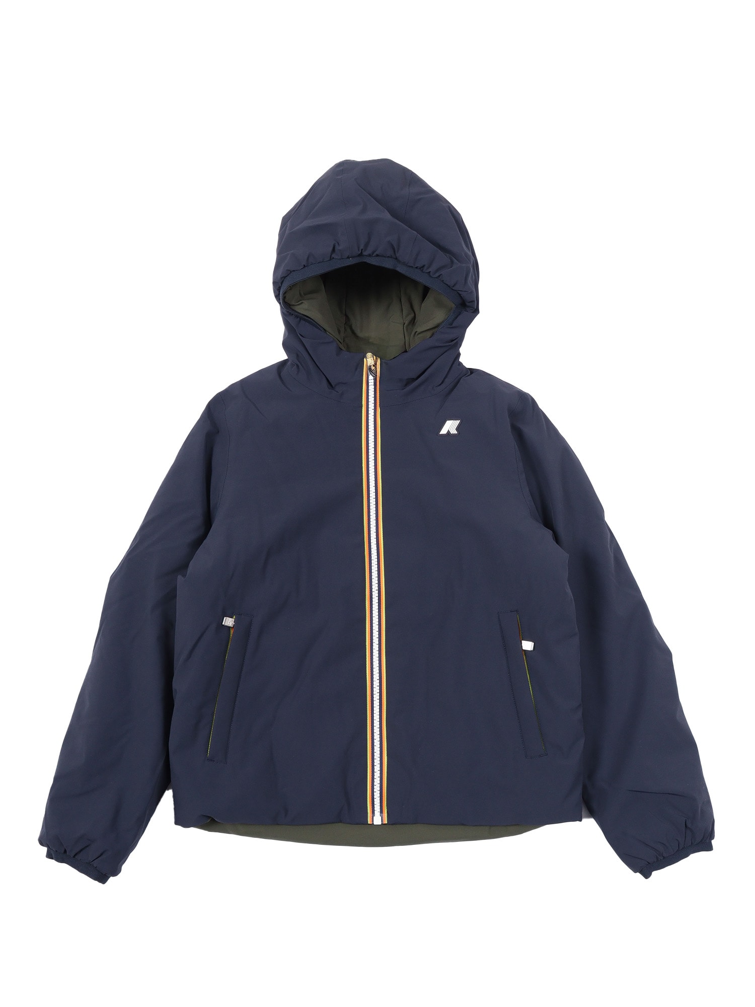 K-way P. Jake Plus.2 Double Down Jacket In Blue