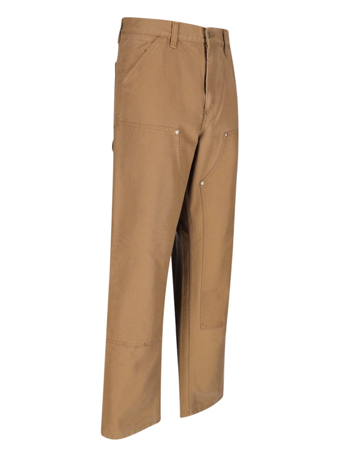 Carhartt Wip Caramel Cotton Single Knee Pant In Brown