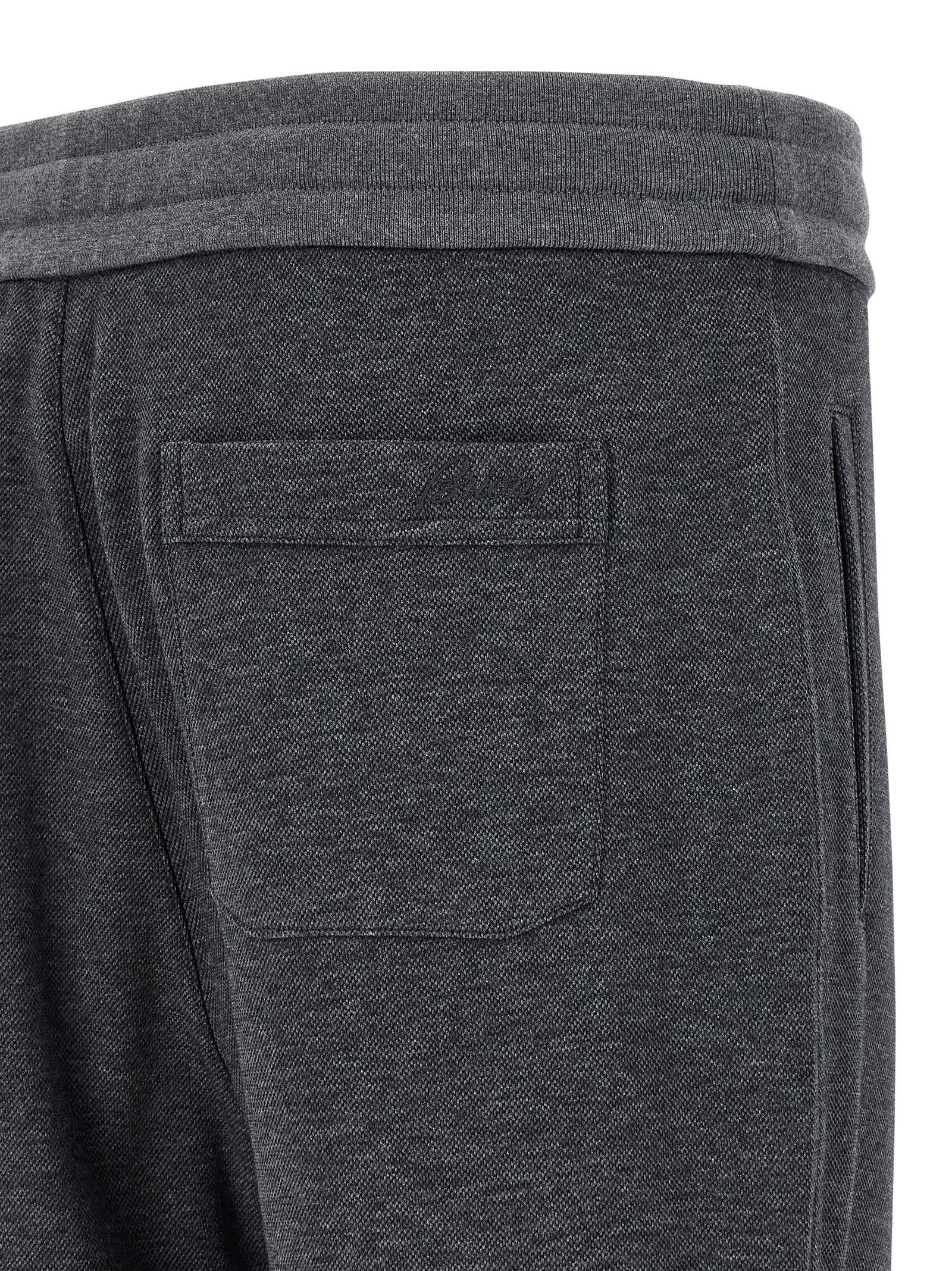 Brioni Comfortable Joggers Featuring Elastic Waistband In Gray