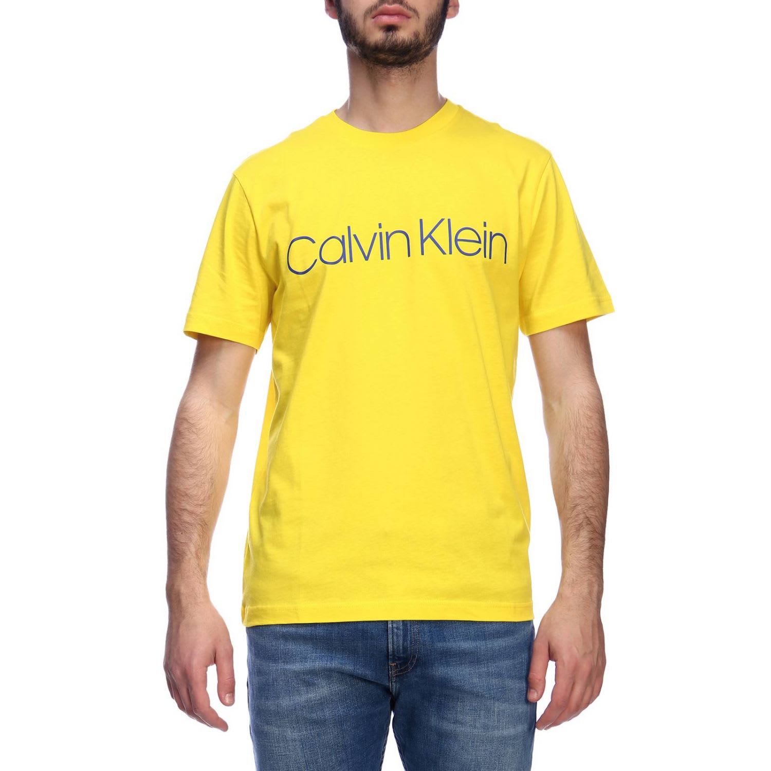 calvin klein yellow shirt