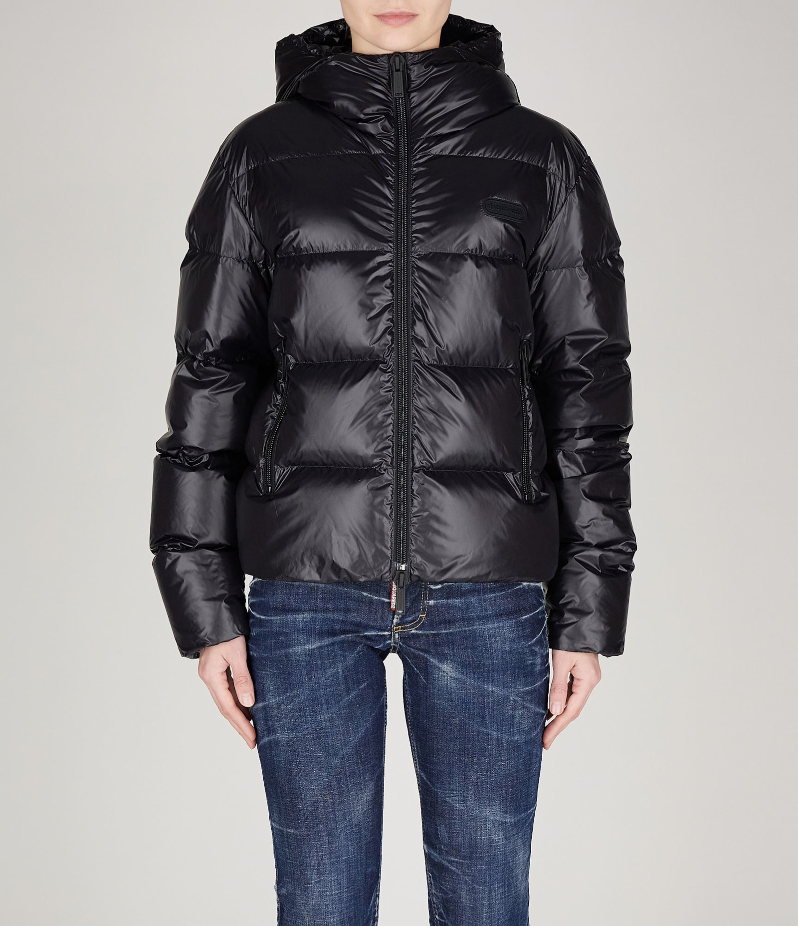 Dsquared2 Feather-down Puffer Jacket In Black