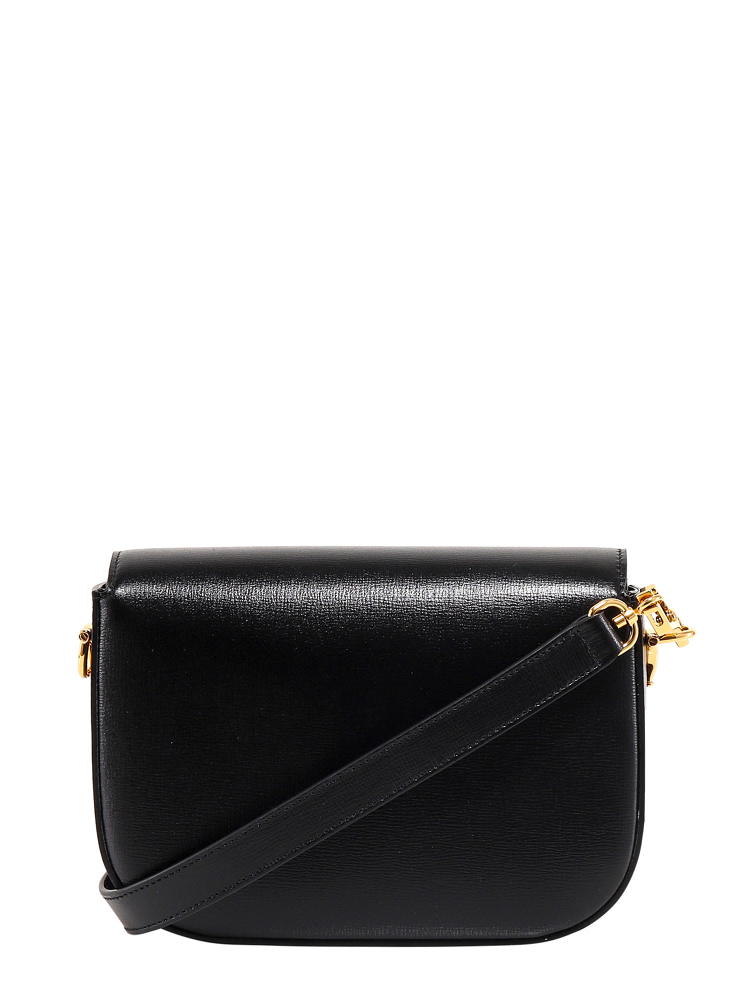 Shop Gucci Horsebit Shoulder Bag In Black