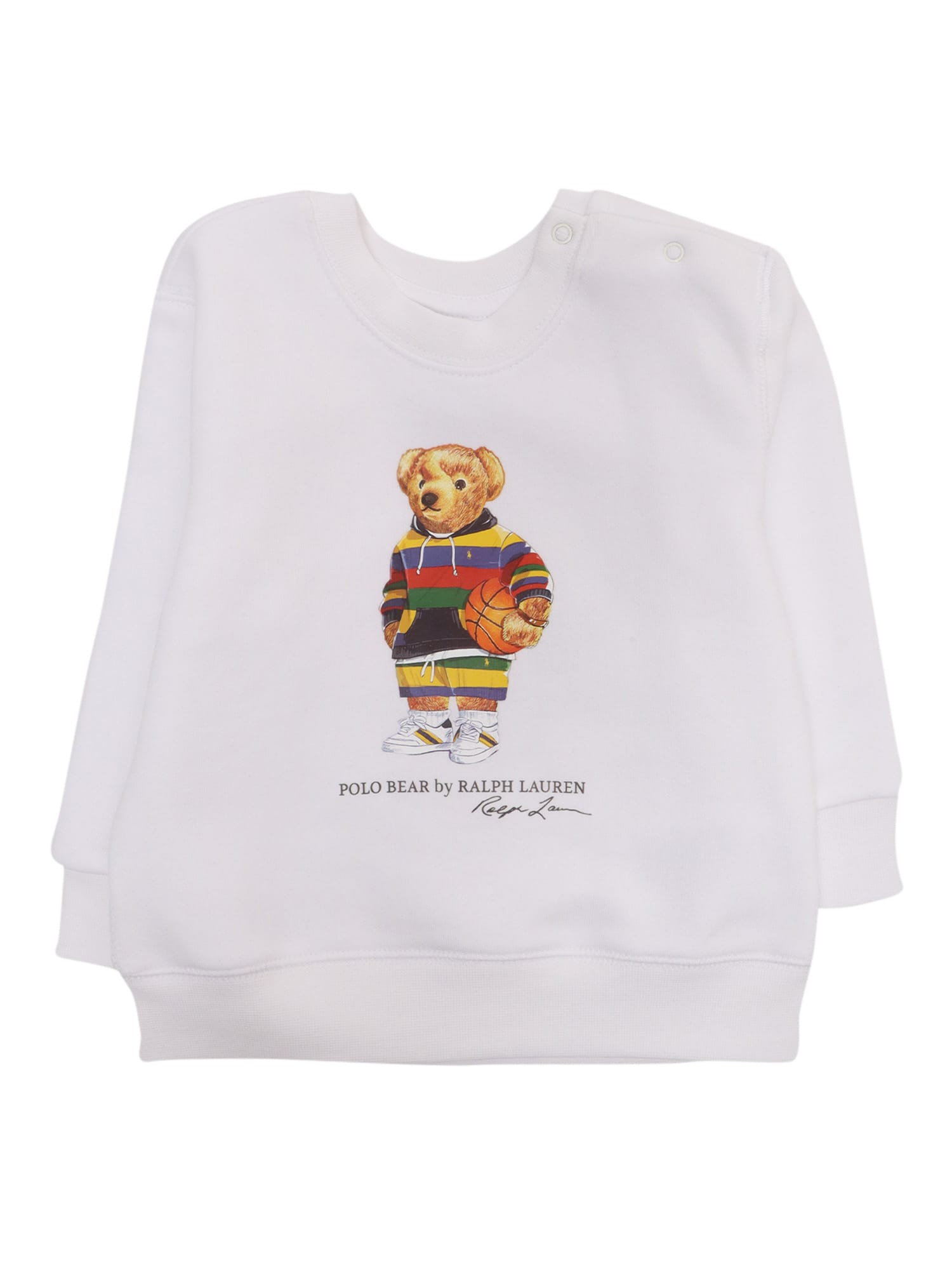 Polo Ralph Lauren Kids' Polo Bear Sweatshirt In White
