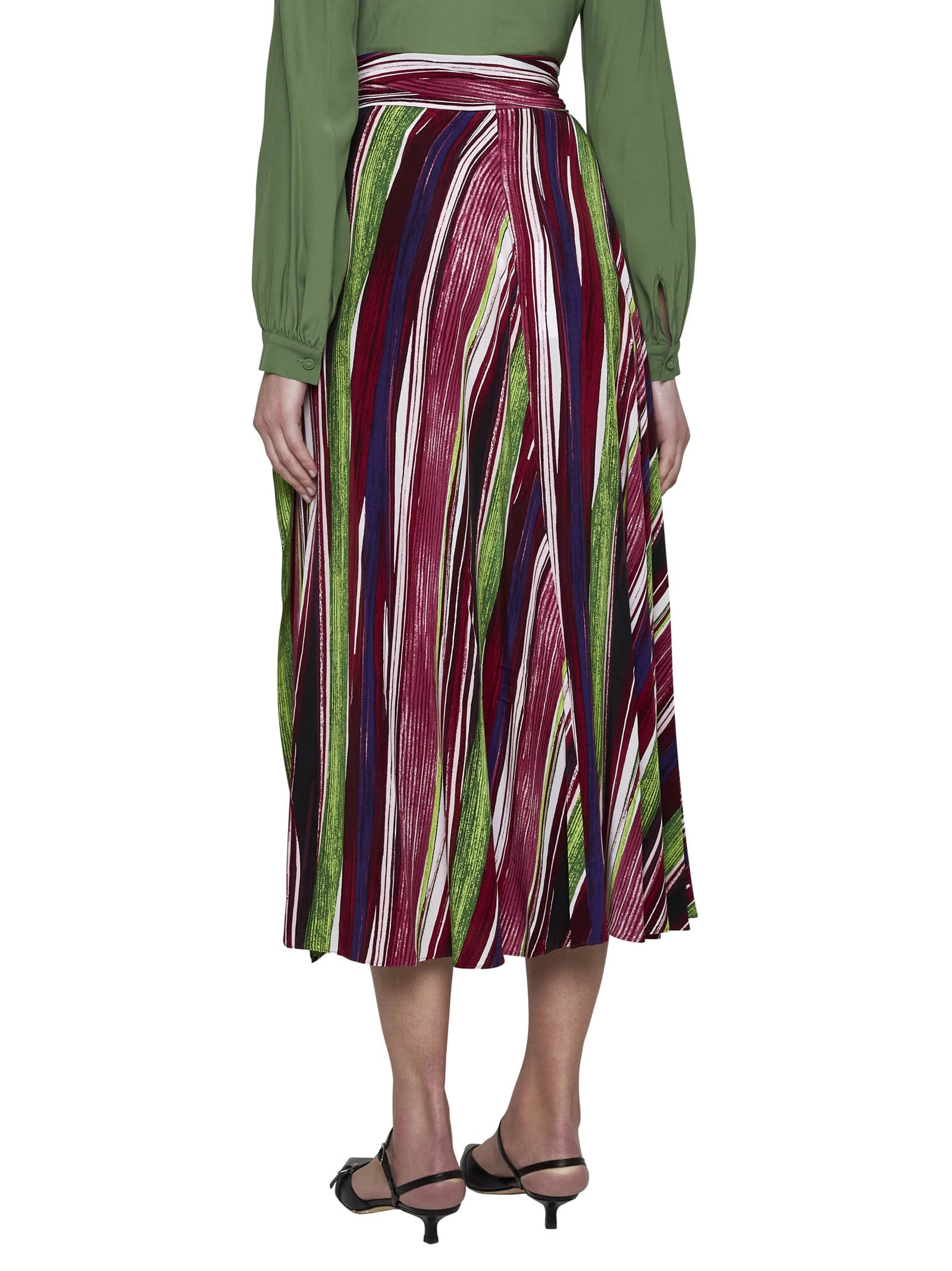 Shop Diane Von Furstenberg Skirt In Reeds Pink