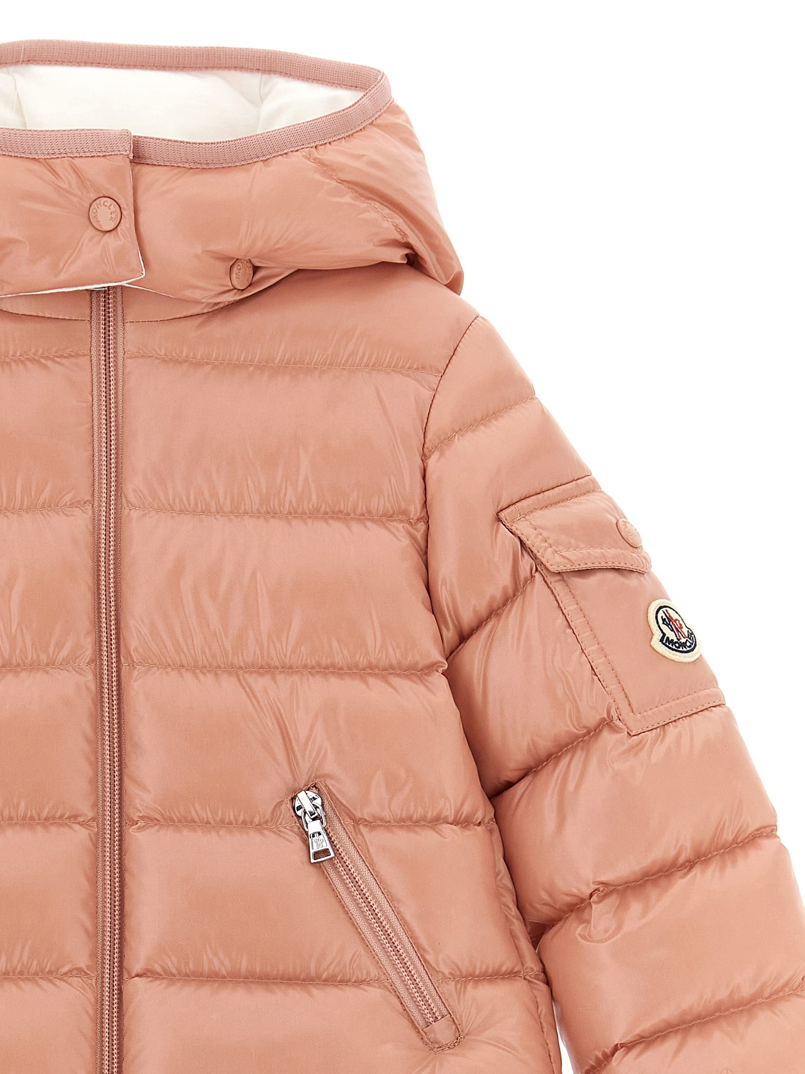 Moncler Bady Down Jacket In Gold