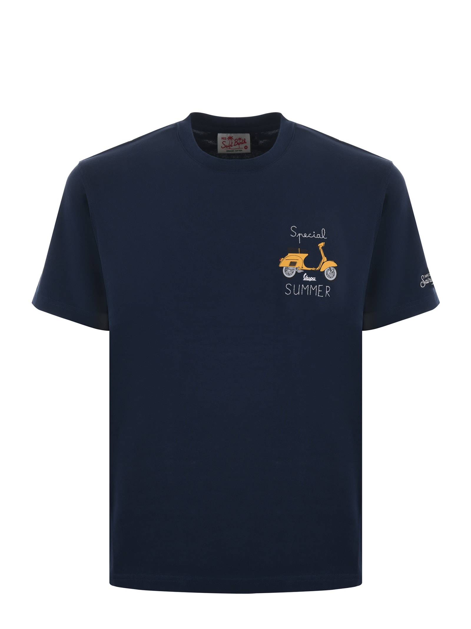 Shop Mc2 Saint Barth T-shirt In Blue
