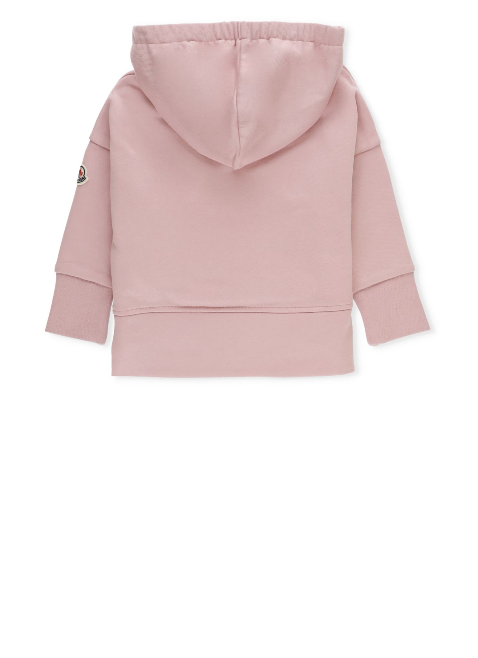 Shop Moncler Cotton Hoodie In Rosa
