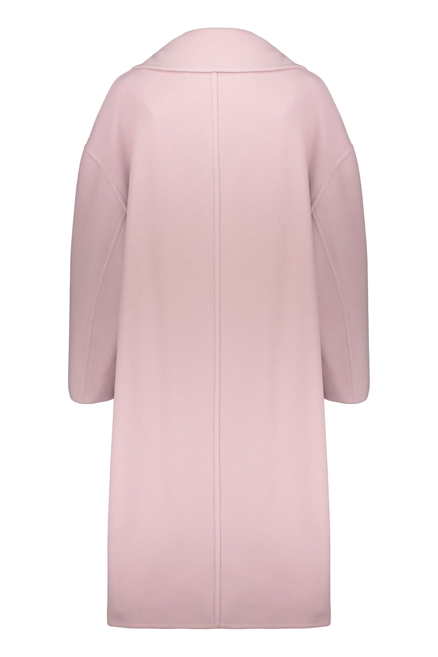 Herno Pale Pink Long Coat Elegant And Versatile In Pink
