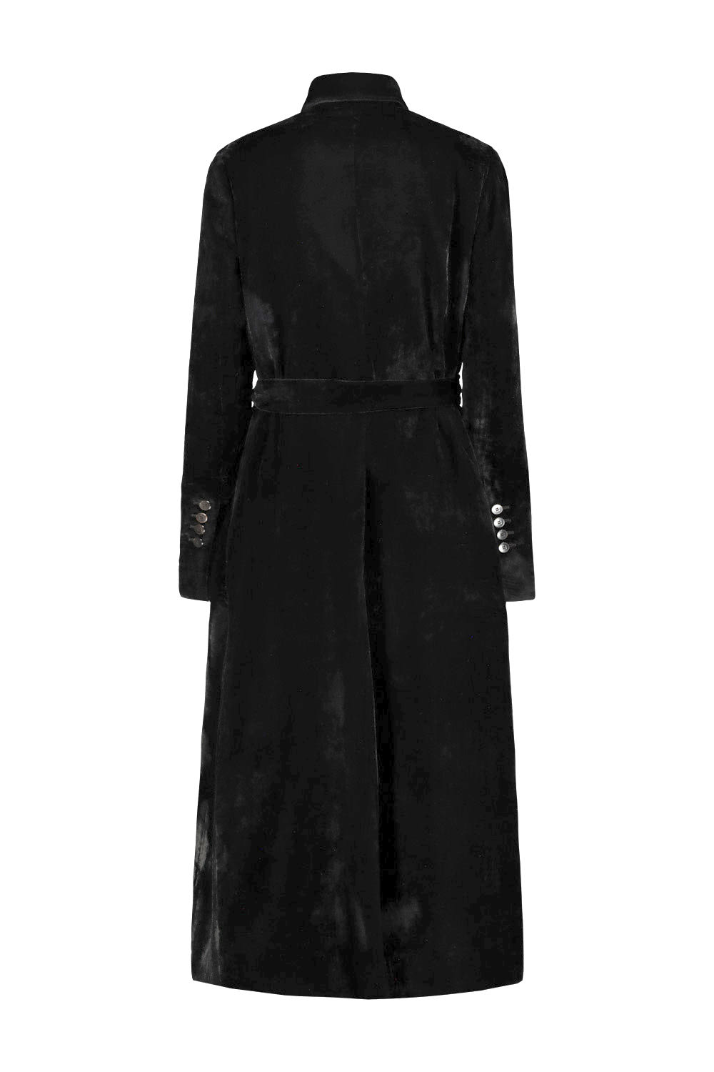 Shop Sapio N°35 Velvet Coat In Black