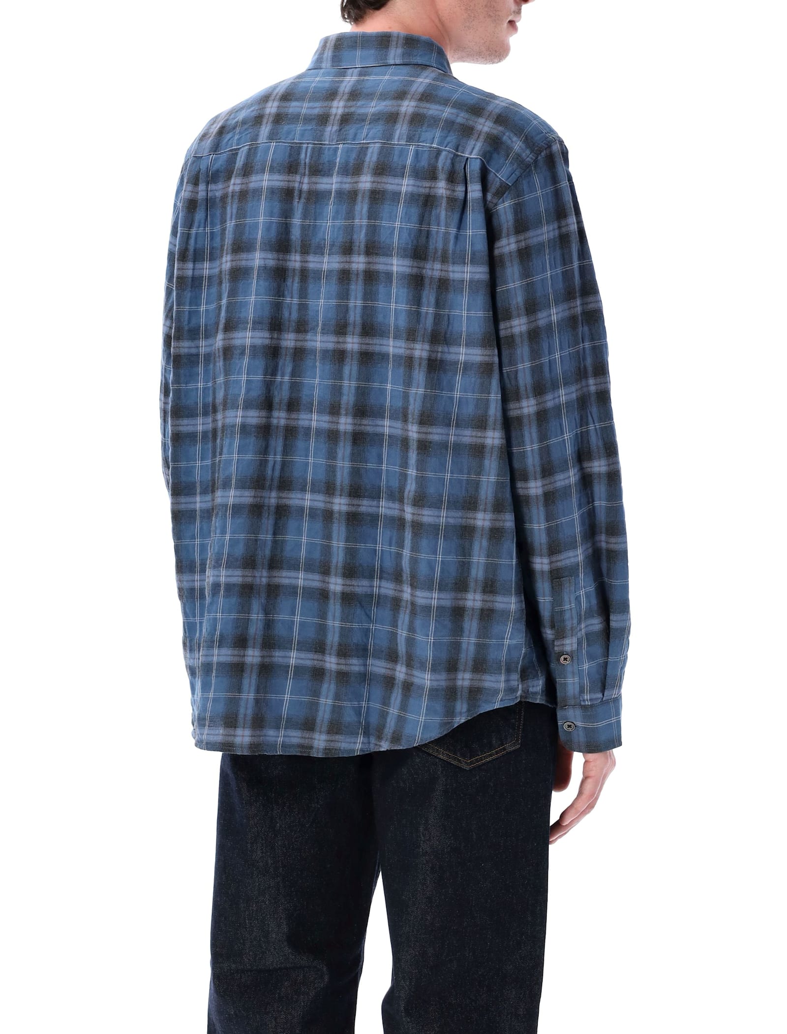 Stussy Beach Plaid Shirt In Blue